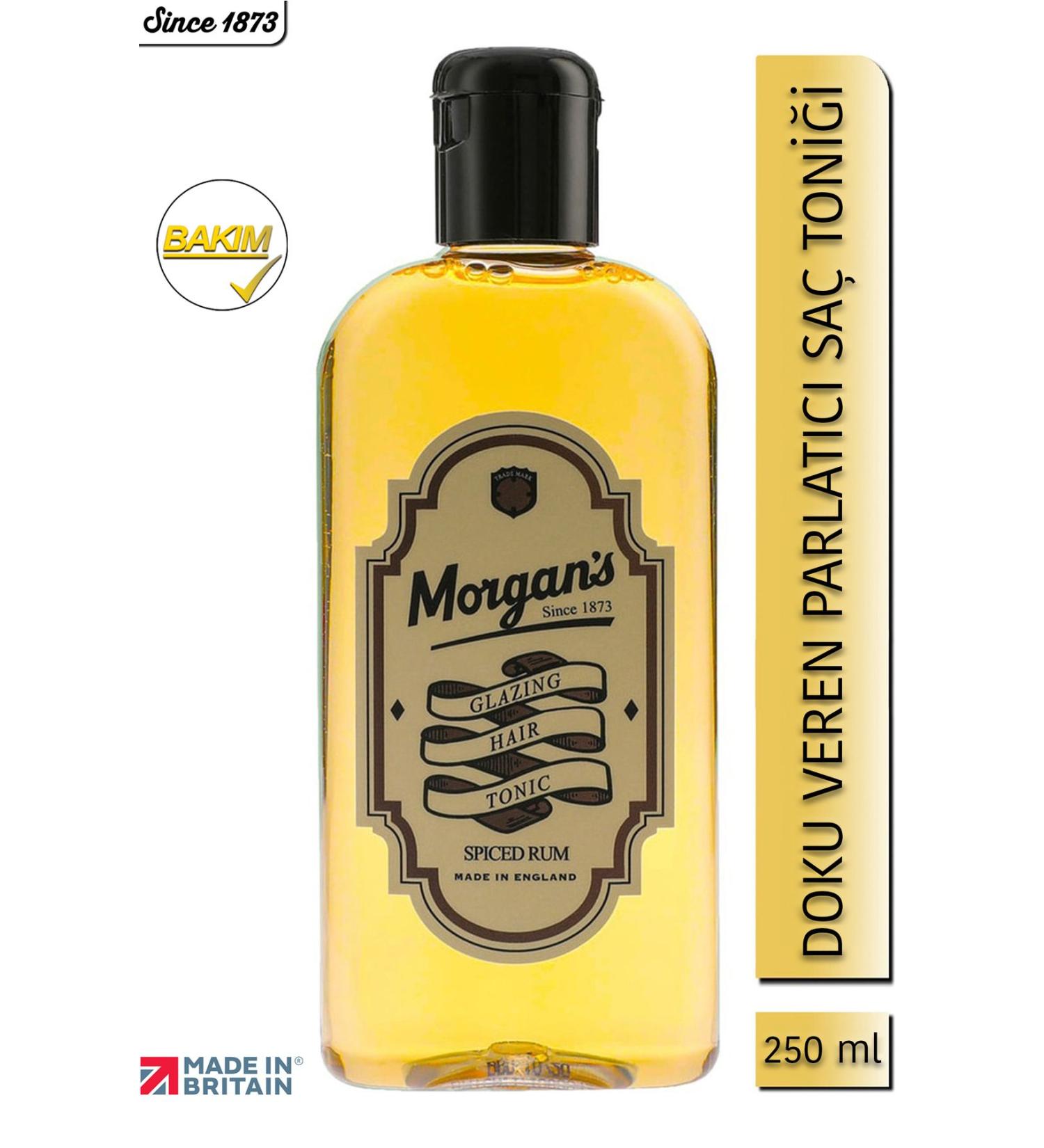 Morgan's Pomade Morgan's Spiced Rum Glazing Hair Tonic - Shine and Soften Hair Tonic 250 ml - Buy Online on GoSupps.com