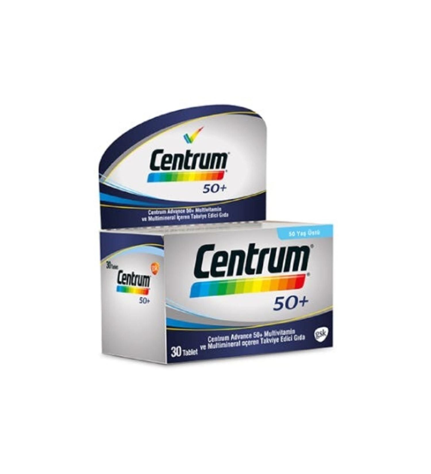 Centrum Advance 50 Plus 30 Tablets New Box Gsk