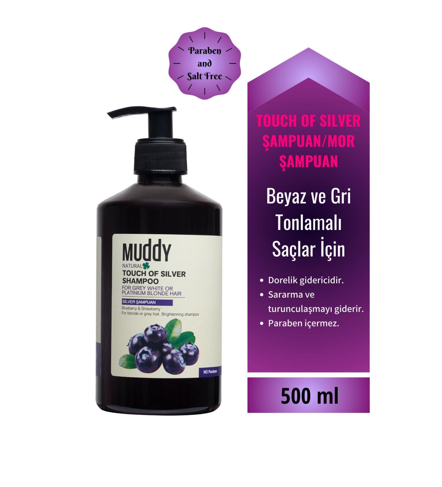 Muddy Dore Eliminator Touch Of Silver Shampoo 500 ml 8697426731247 - Buy Online on GoSupps.com