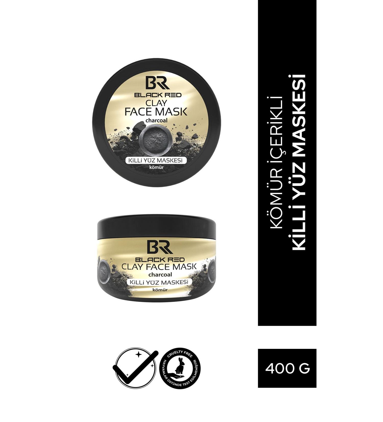 Black Red Black&Red Clay Mask Face Mask Charcoal Clay Face Mask - 400g - Buy Online on GoSupps.com