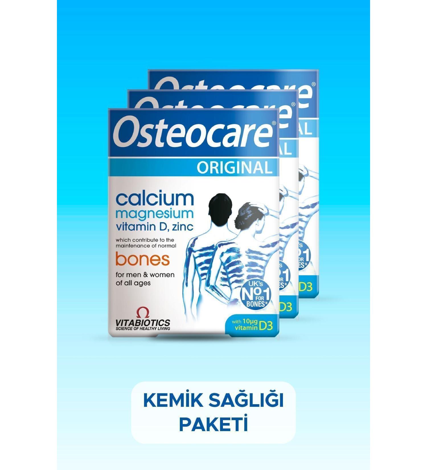 Osteocare Bone Health Vitamin 3-Pack Advantage Package Containing Calcium Magnesium and Vitamin D