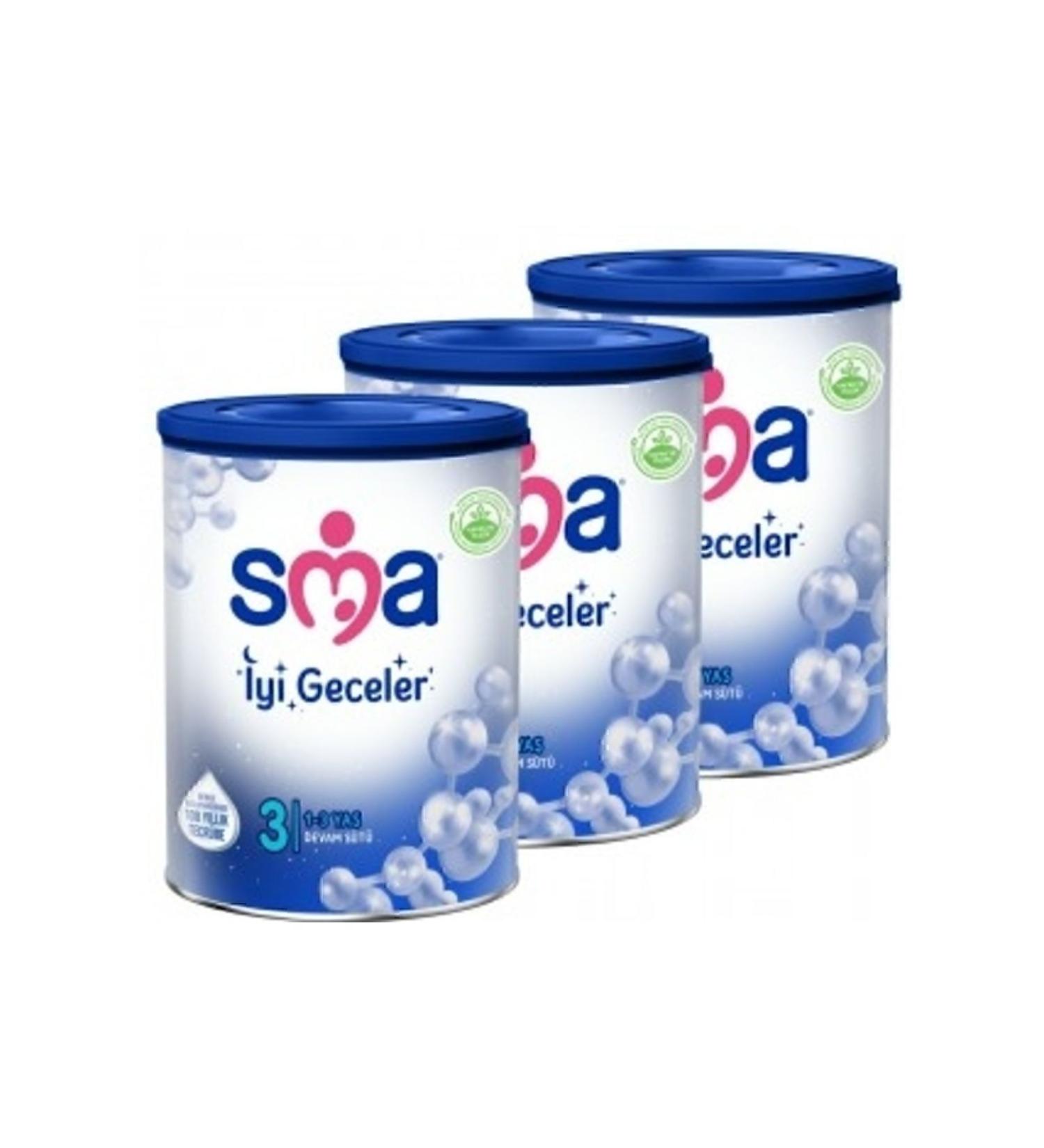 SMA Good Night 3 Follow-On Milk for 1-3 Years Old 800 gr X 3 Pieces