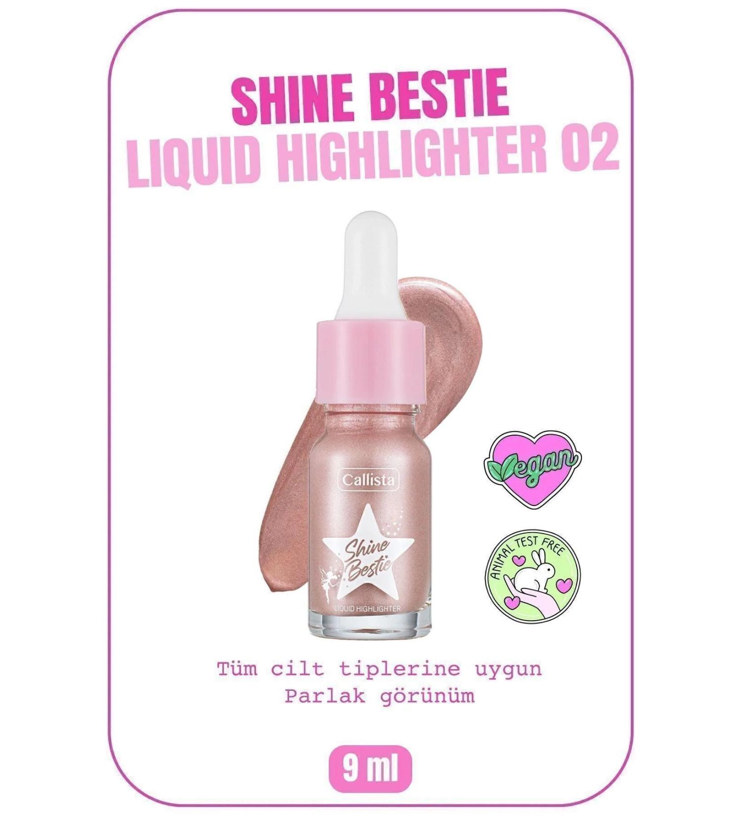 Callista Shine Bestie Highlighter Luminous Liquid Highlighter - 02 Mystic Pixie - Buy Online on GoSupps.com