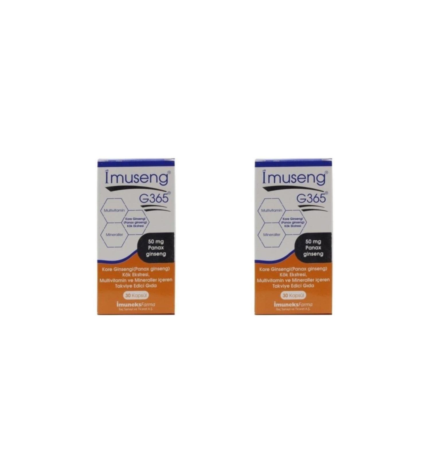 Imuneks Imuseng G365 30 Capsules 2 Pieces