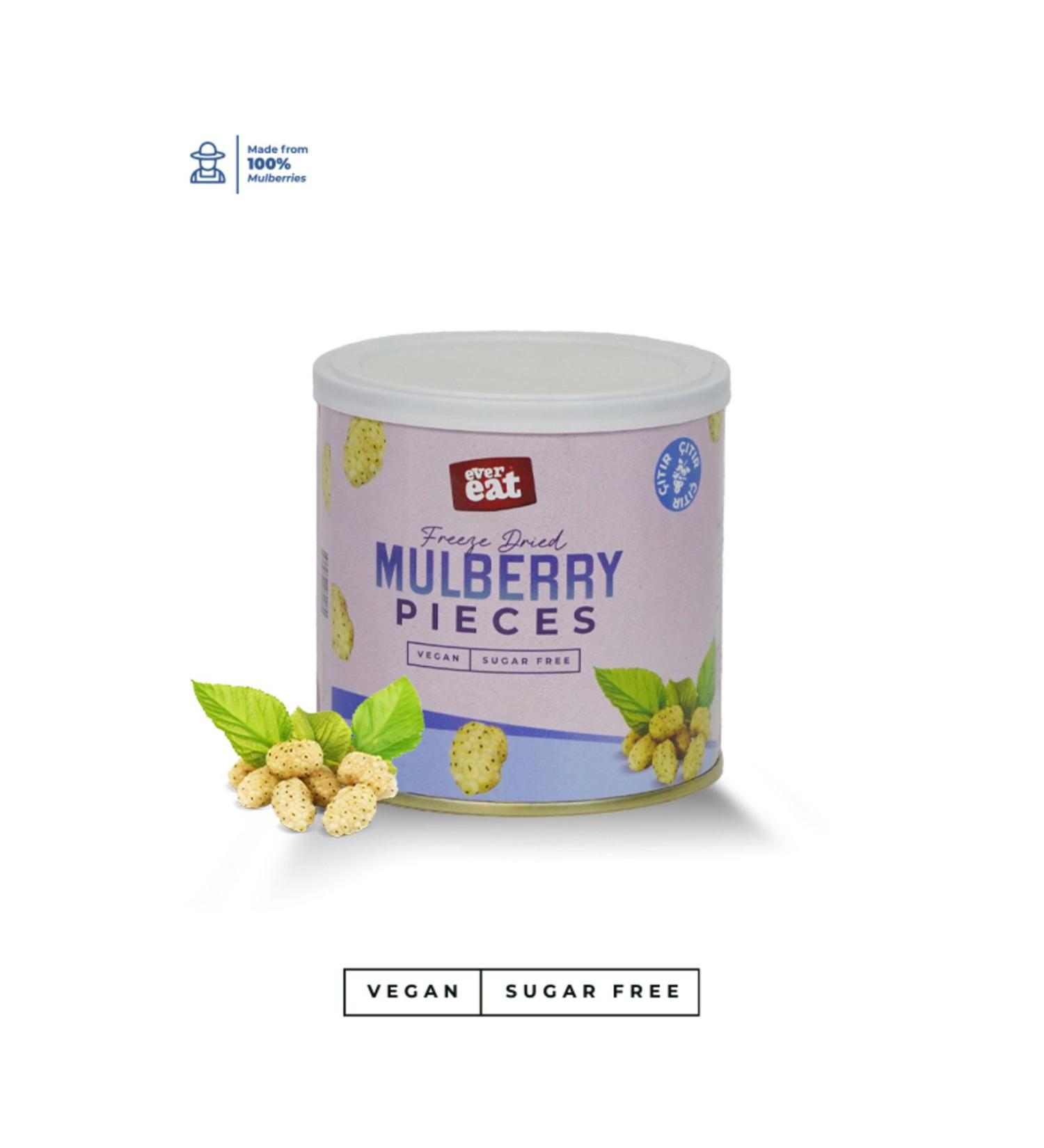 EverEat Freeze Dried Mulberry Berries - Healthy Snack Produced by Freeze Dry Method - Buy Online on GoSupps.com