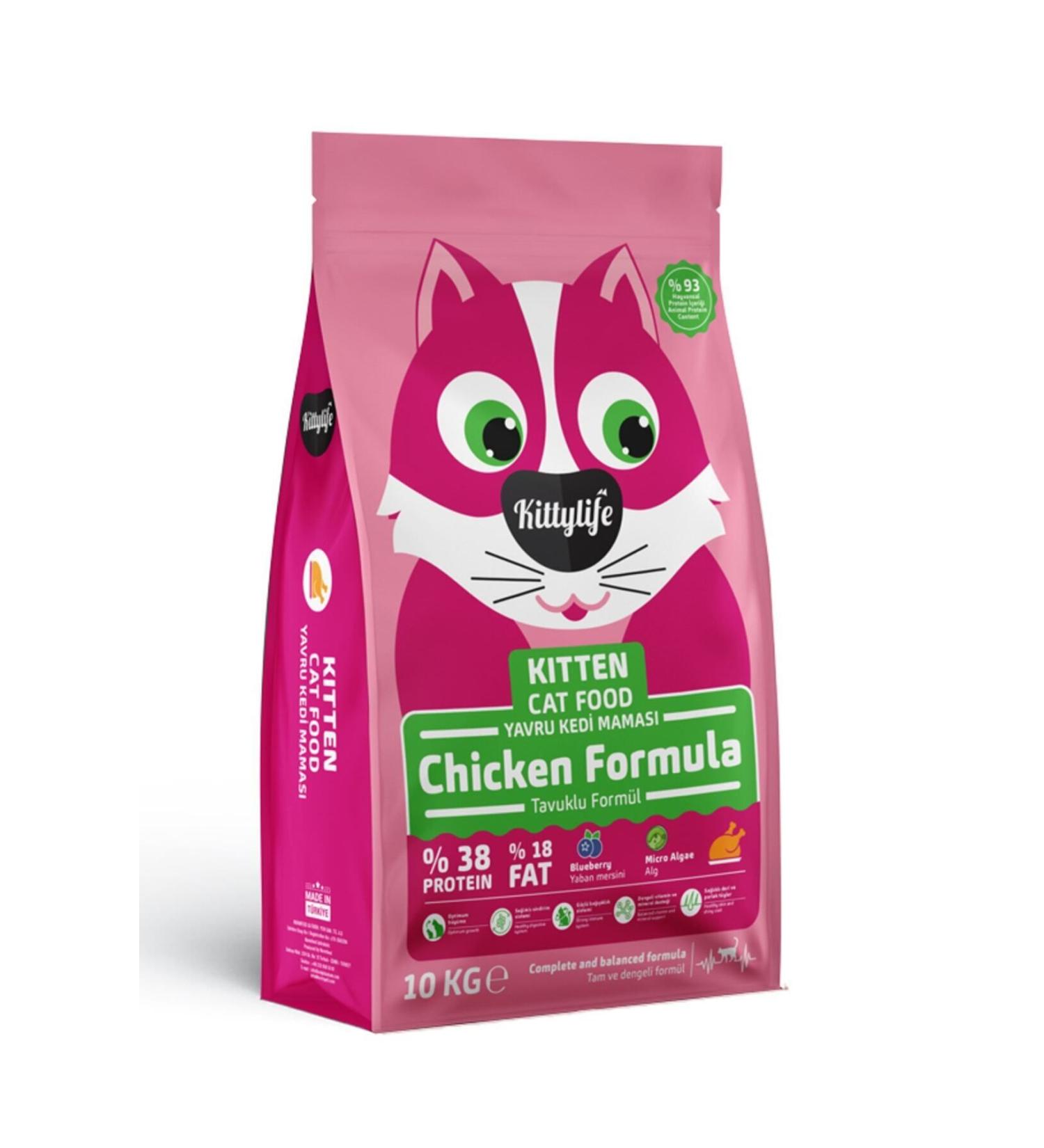 Kittylife Kitten Cat Food Chicken 10kg Kitten Premium - Buy Online on GoSupps.com