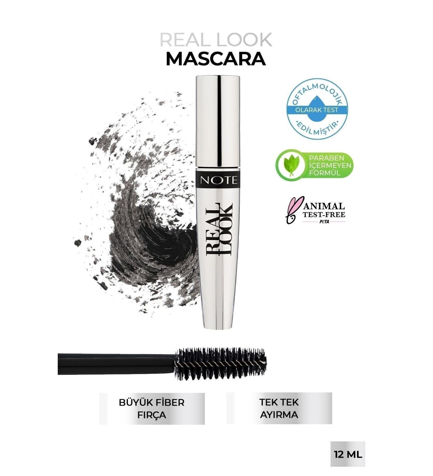 Note Cosmetics Real Look Lengthening and Defining Effect Eyelash Root Nourishing Mascara - Black - Buy Online on GoSupps.com