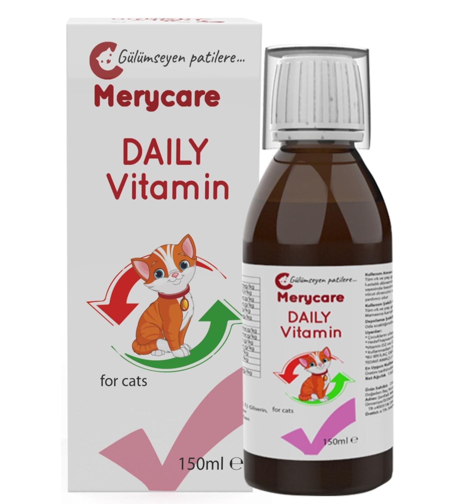 MERYCARE Daily Vitamin For Cats 150ml Bgon - Buy Online on GoSupps.com