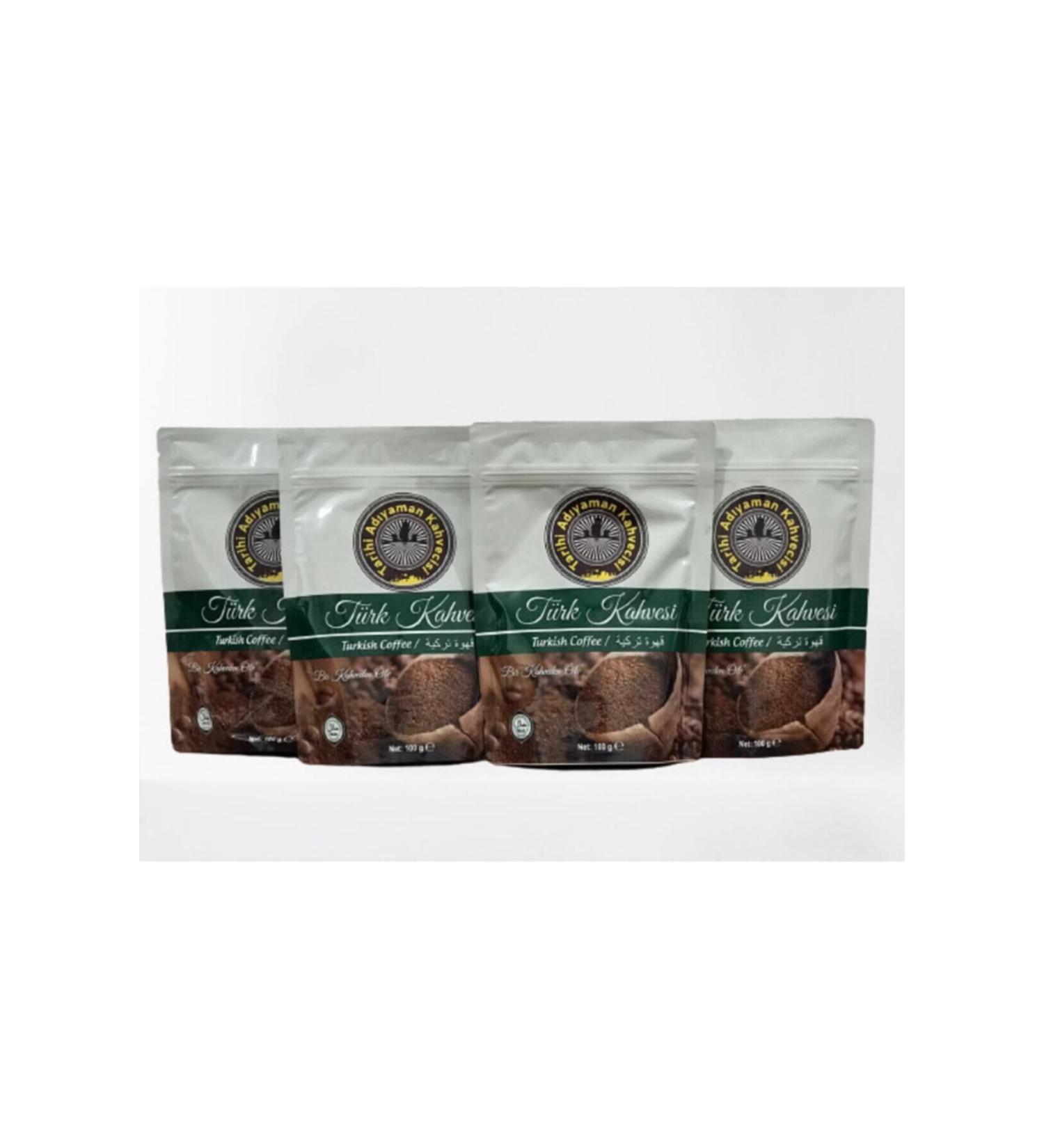 zkan G da History Ad yaman Kahvecisi Medium Roast Turkish Coffee 4 X 100 Gr 4-Pack