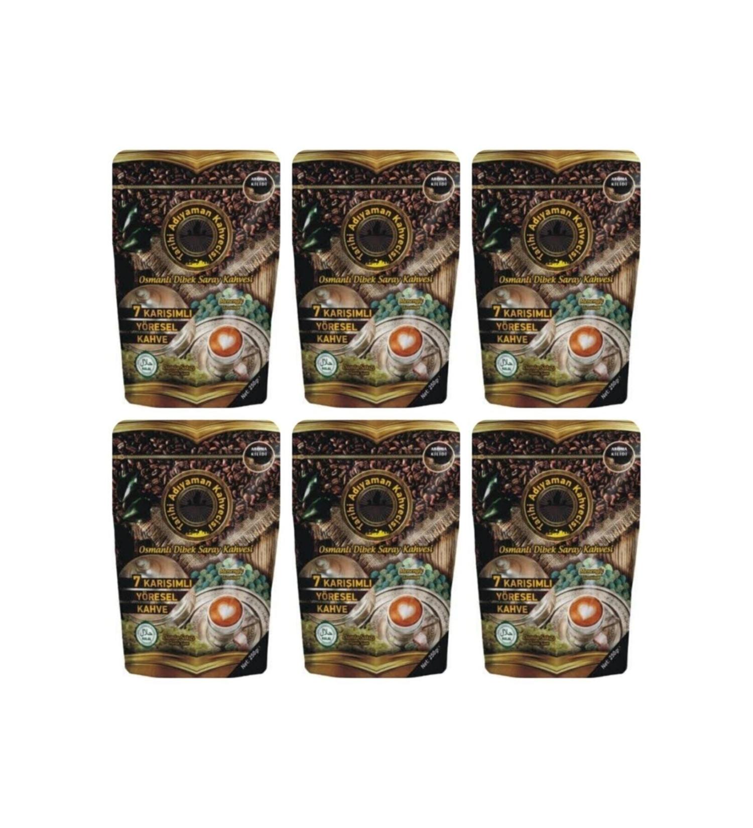 Historical Ad yaman Coffee Shop Ottoman Dibek Coffee 200 Grm 6 Pieces Advantageous Package