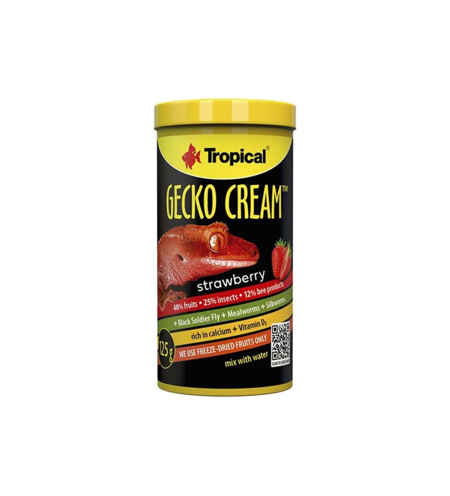 Tropical Gecko Cream Strawberry Gecko Food 100ml 50gr
