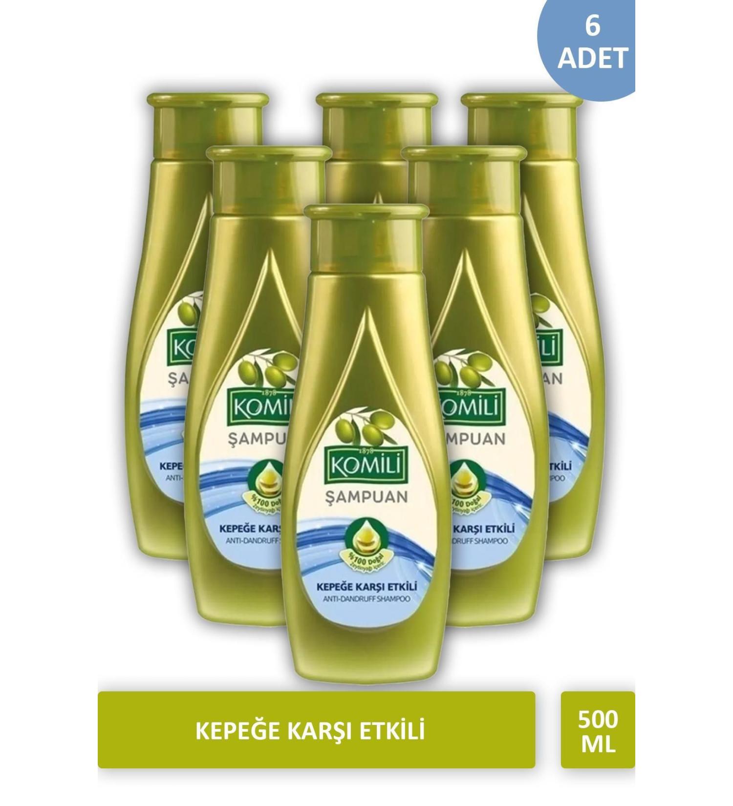 Komili Olive Oil Anti-Dandruff Shampoo 500 ml X 6 PIECES