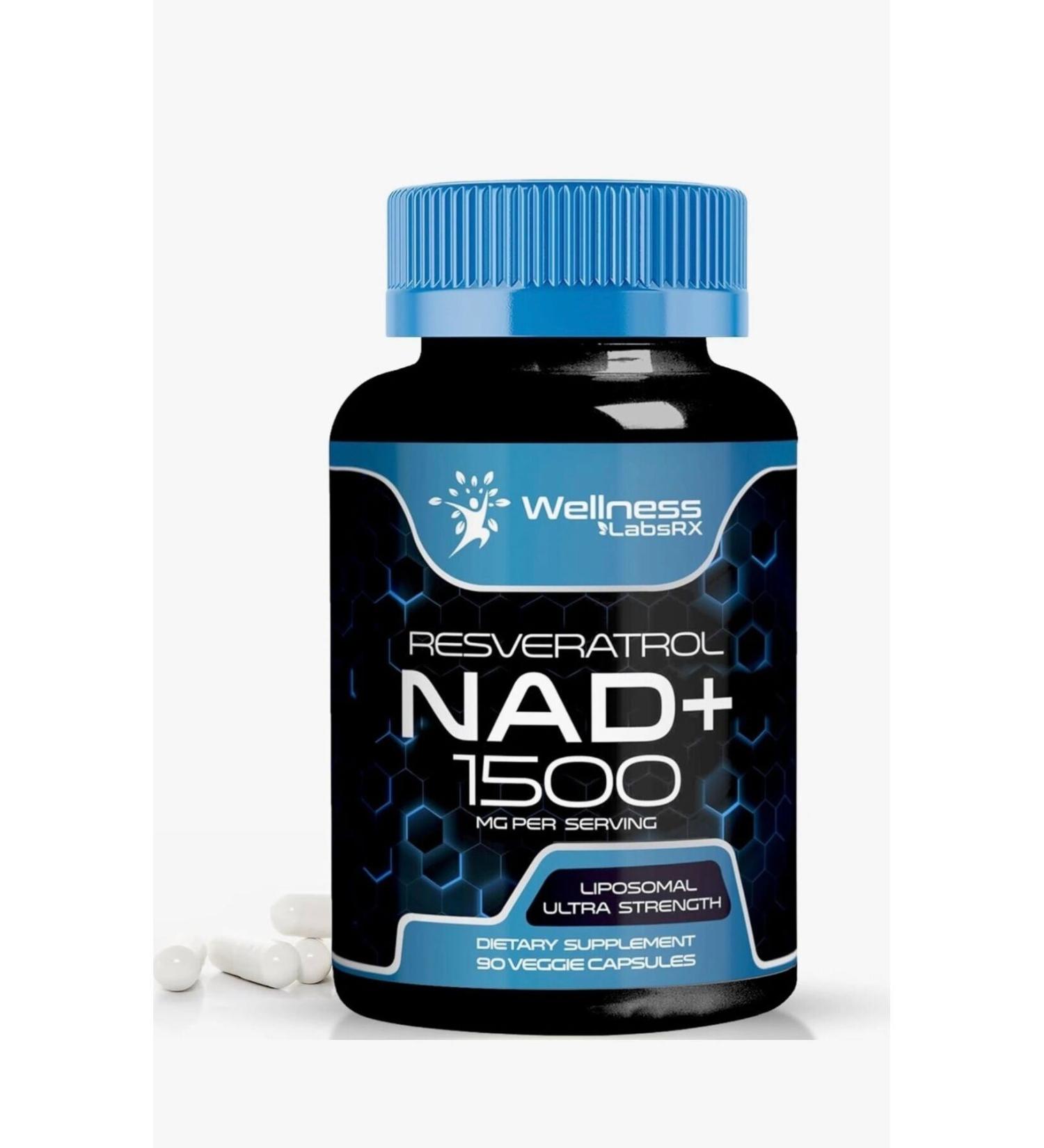 wellness Wellnees Labs NAD + Resveratrol 1500 mg 90 Capsules- Imported - Buy Online on GoSupps.com