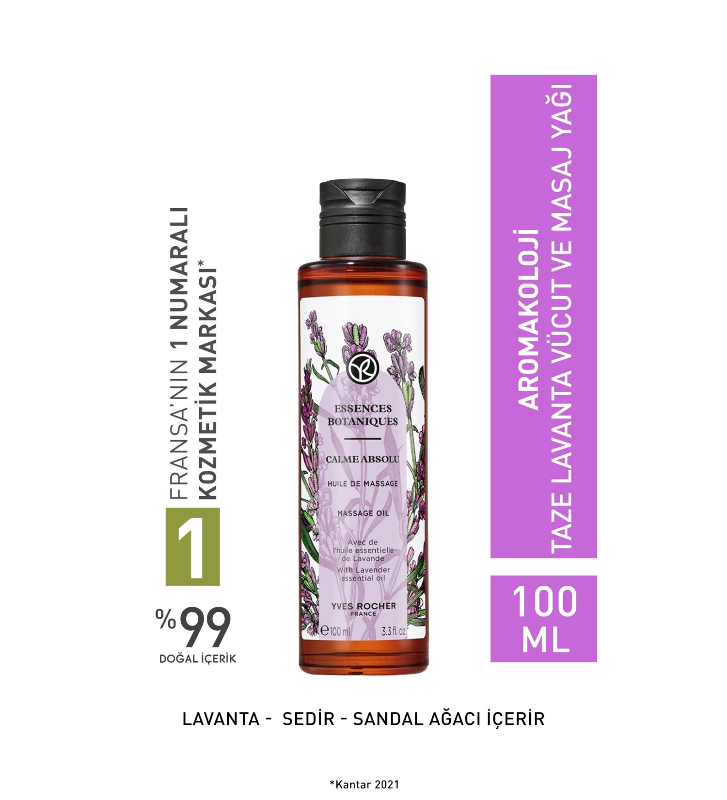 Yves Rocher Aromachology Body and Massage Oil - Fresh Lavender-100 ml-44290 - Buy Online on GoSupps.com