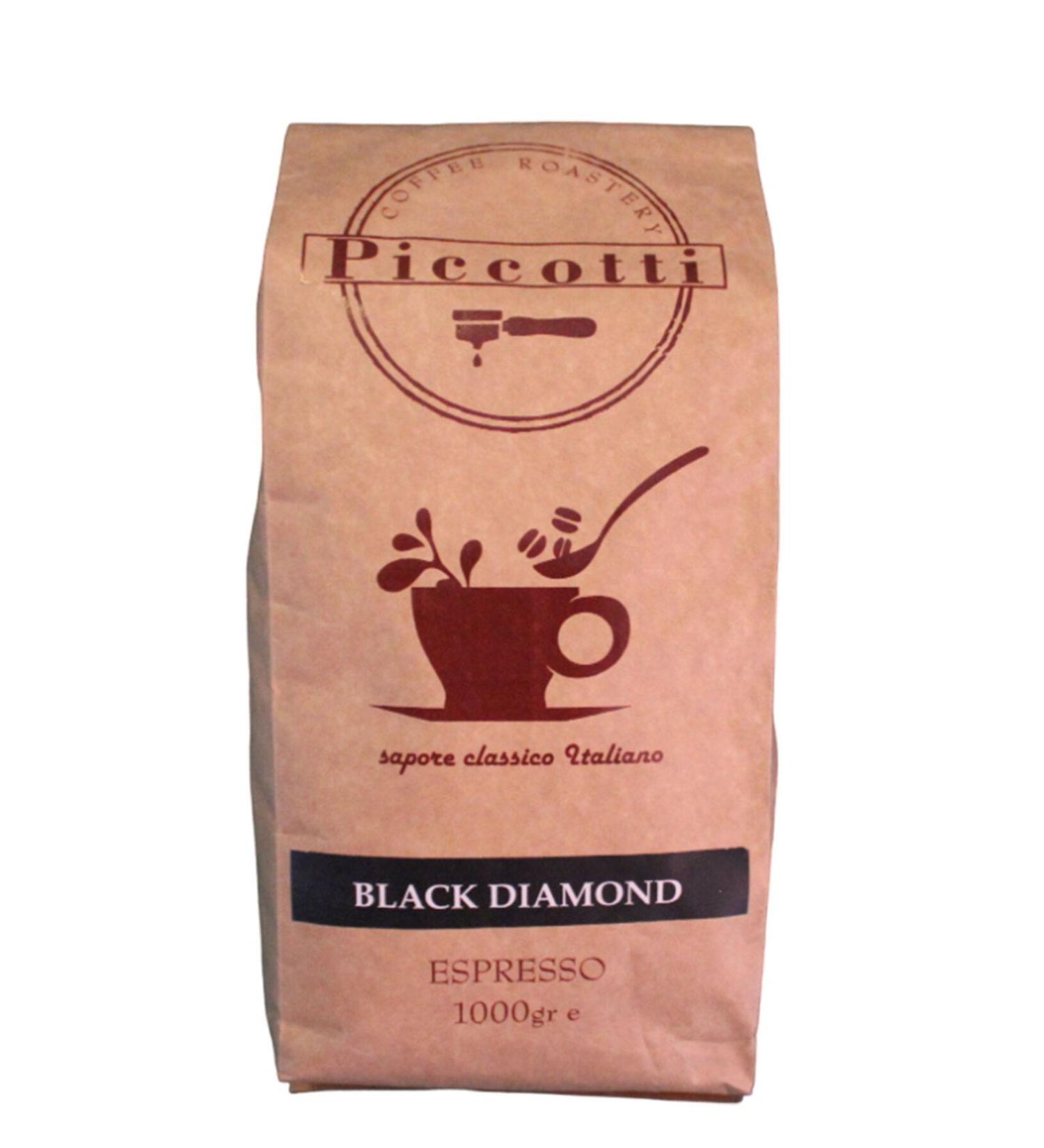 Piccotti Espresso Black Bean Coffee 1KG