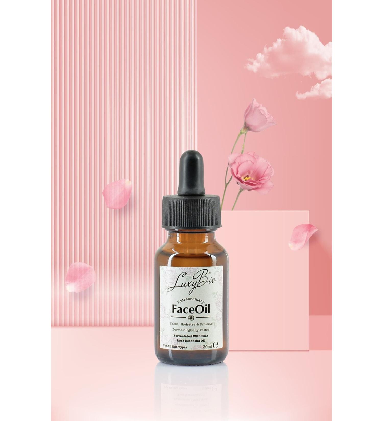 Luxy Bio Natural Rose Face Oil 30 ml - Contains 0 Pure Rose Oil.
