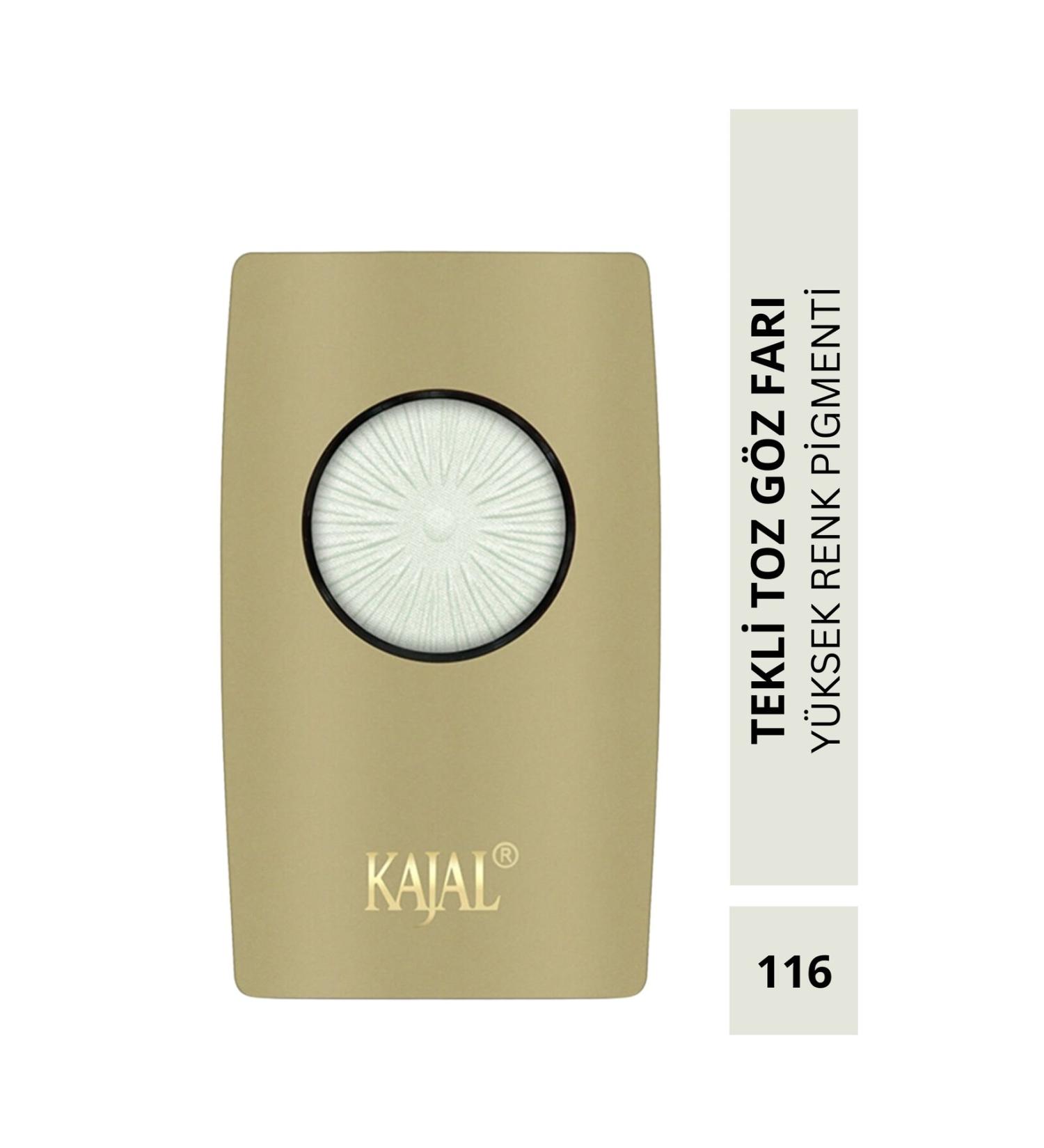 KAJAL Light Mint Green Single Eyeshadow & Mint Cream Single Eyeshadow - No: 116 - Buy Online on GoSupps.com
