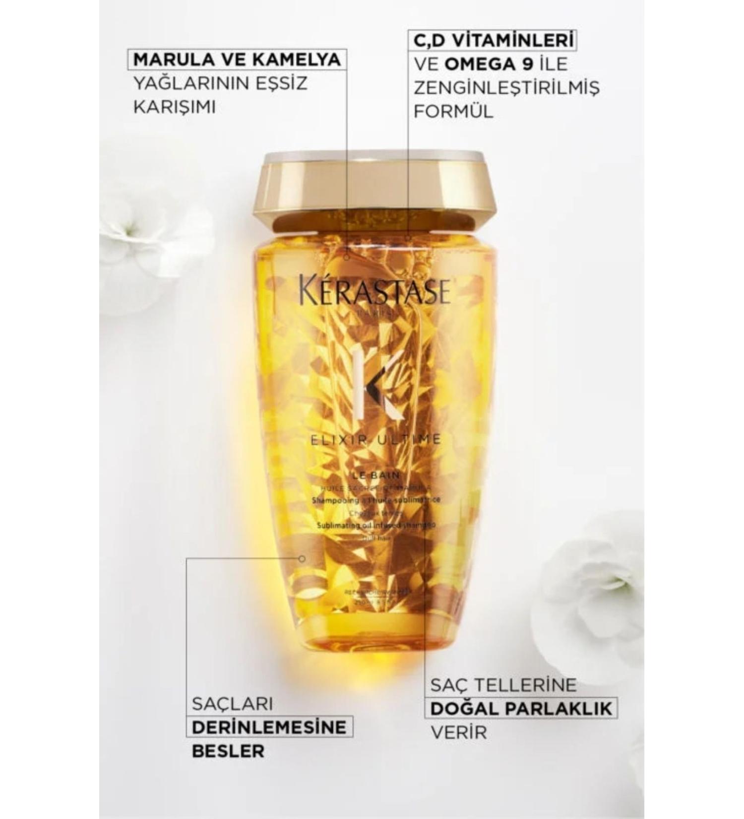 Kerastase Elixir Ultime Le Bain - Revitalizing Shampoo with Camellia Oil 250mlKRSTSEVAKUAFOR7 - Buy Online on GoSupps.com