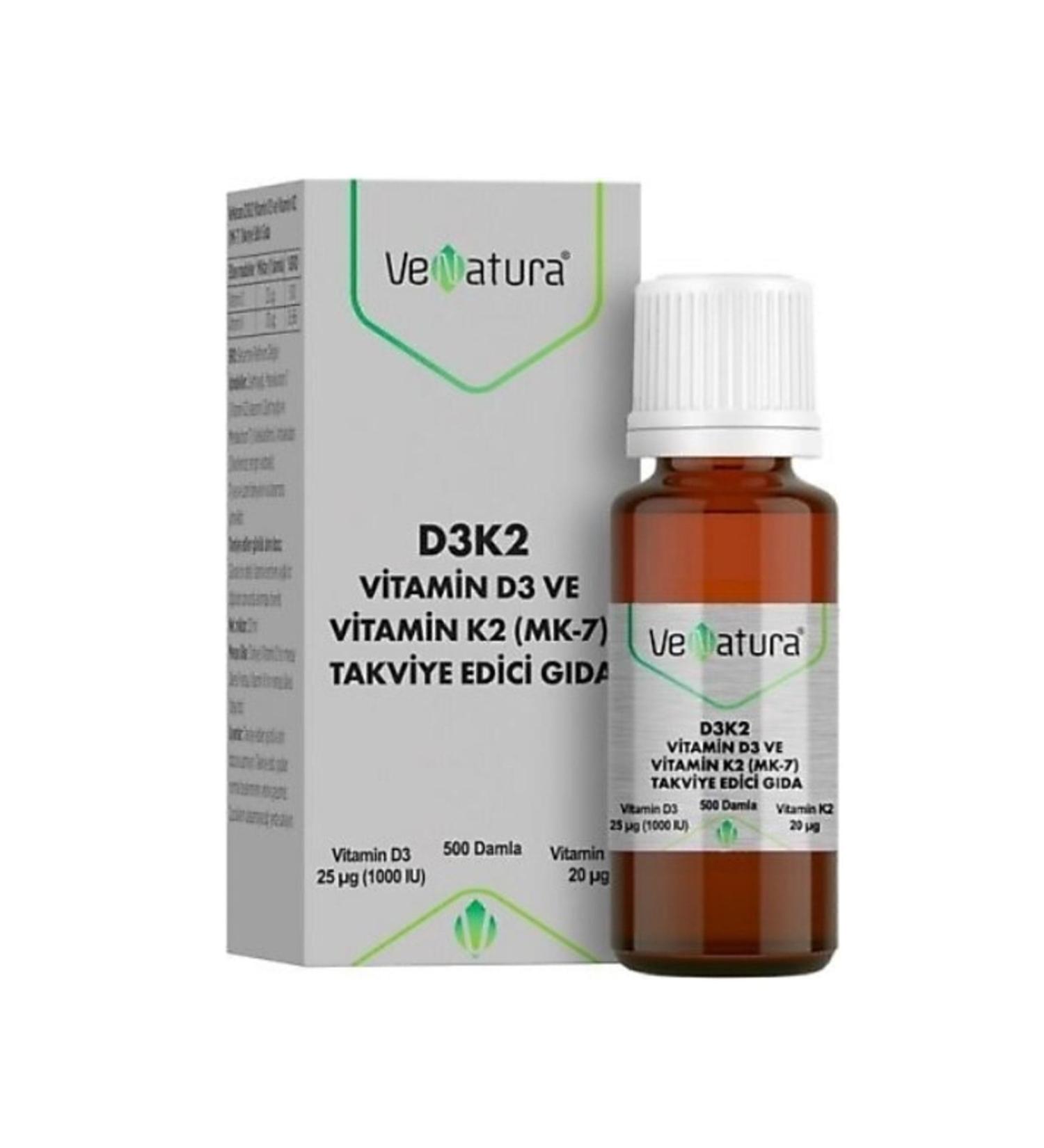 Venatura Vitamin D3 K2 Drops 20 ml