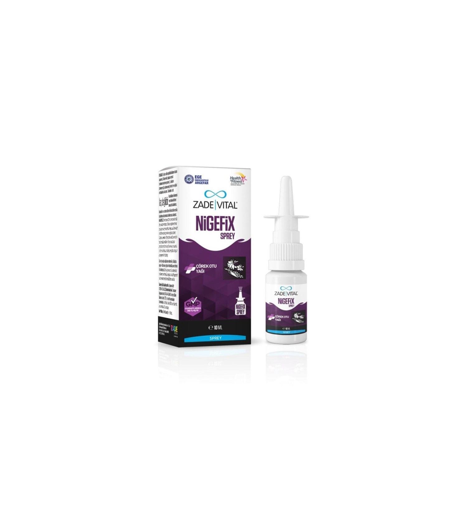 Zade Vital Nasal Nigefix Nasal Spey 10 Ml