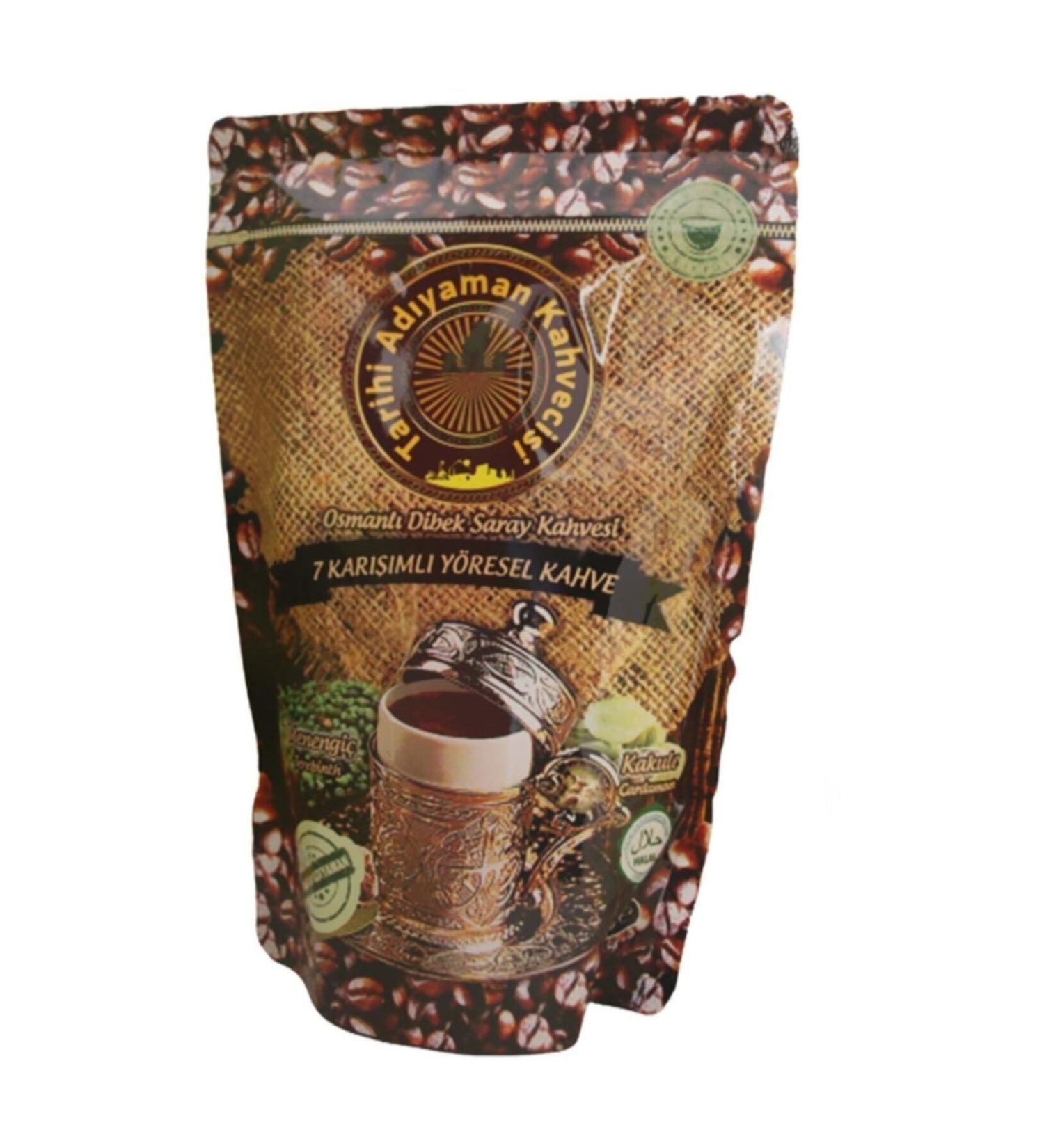 Historical Ad yaman Coffee Shop Cardamom Ottoman Dibek Palace Coffee 250 gr X 1 Piece