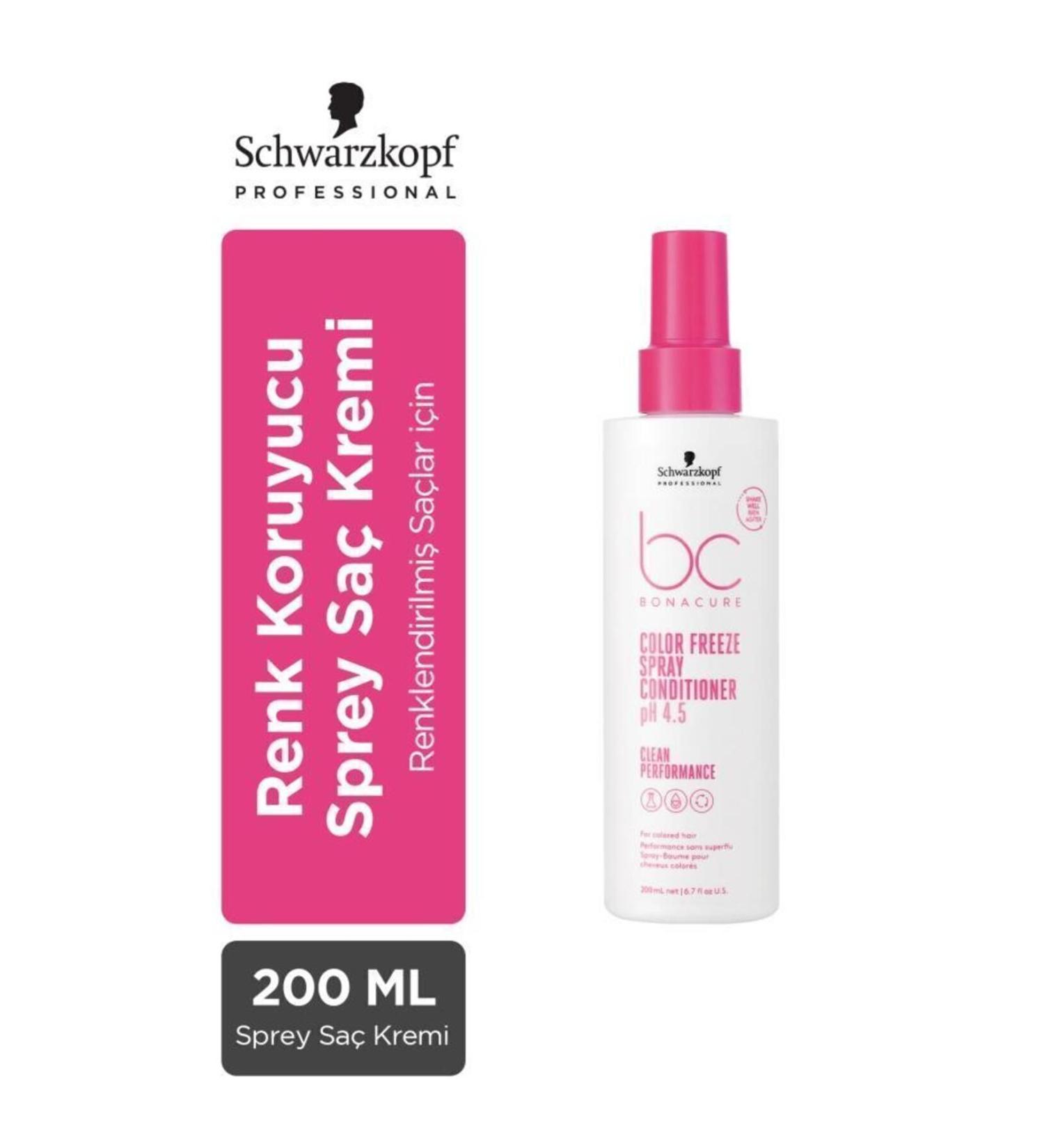 Bonacure BC Clean Color Protection Spray Conditioner 200ml | Optimum pH Prevents Color Fading