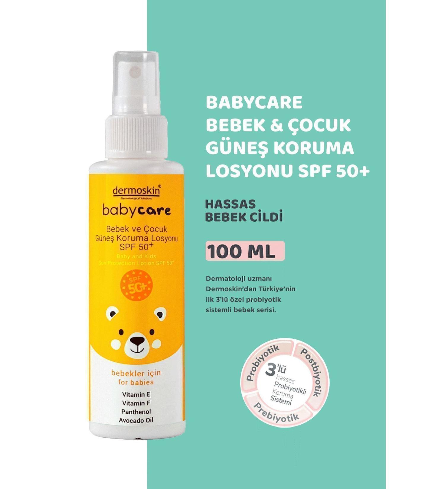 Dermoskin Babycare Baby and Child Sun Protection Lotion Spf 50 100 ml - Buy Online on GoSupps.com