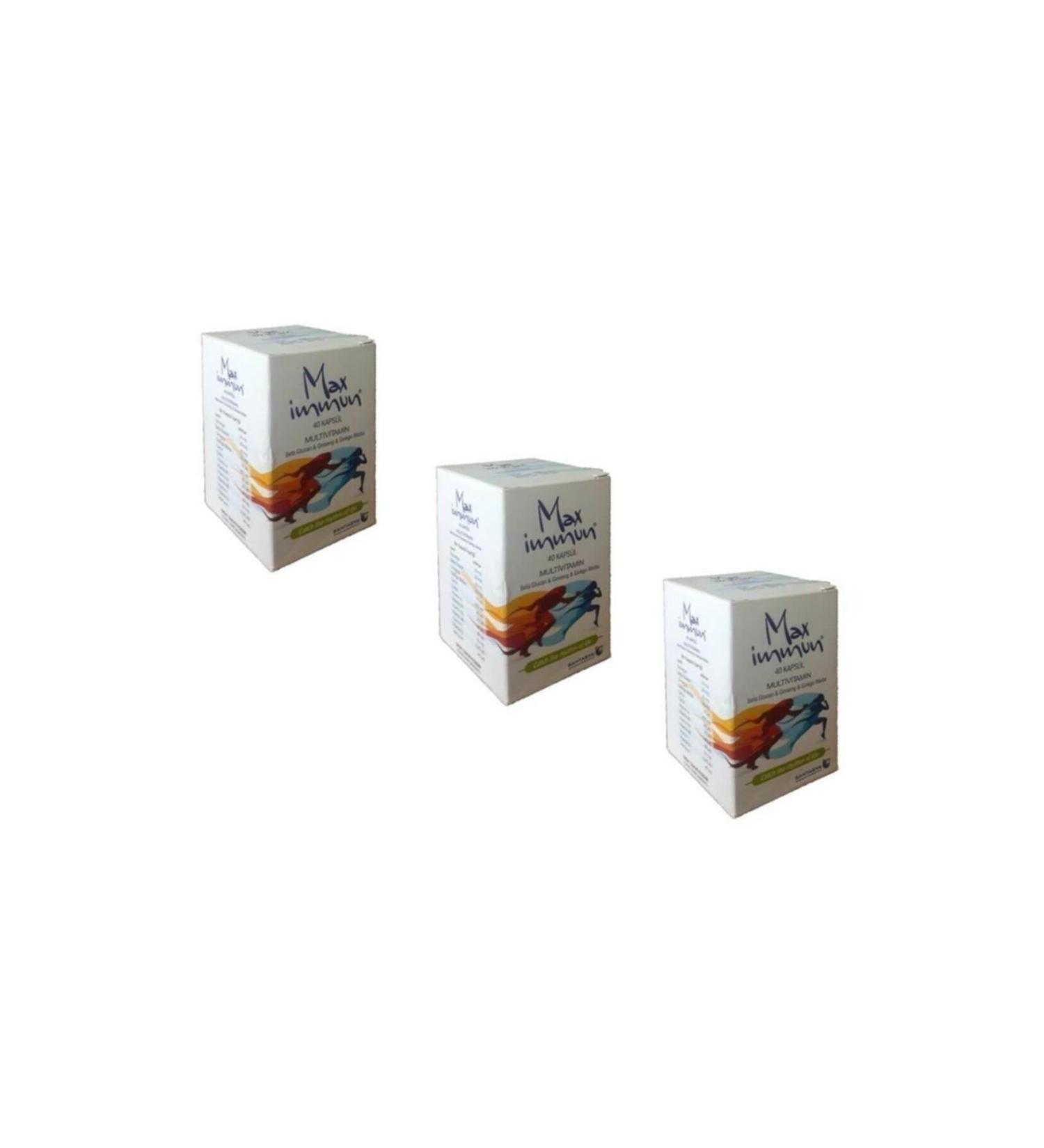 Max Immun Max Immun 40 Capsules Multivitamin 3 Pack
