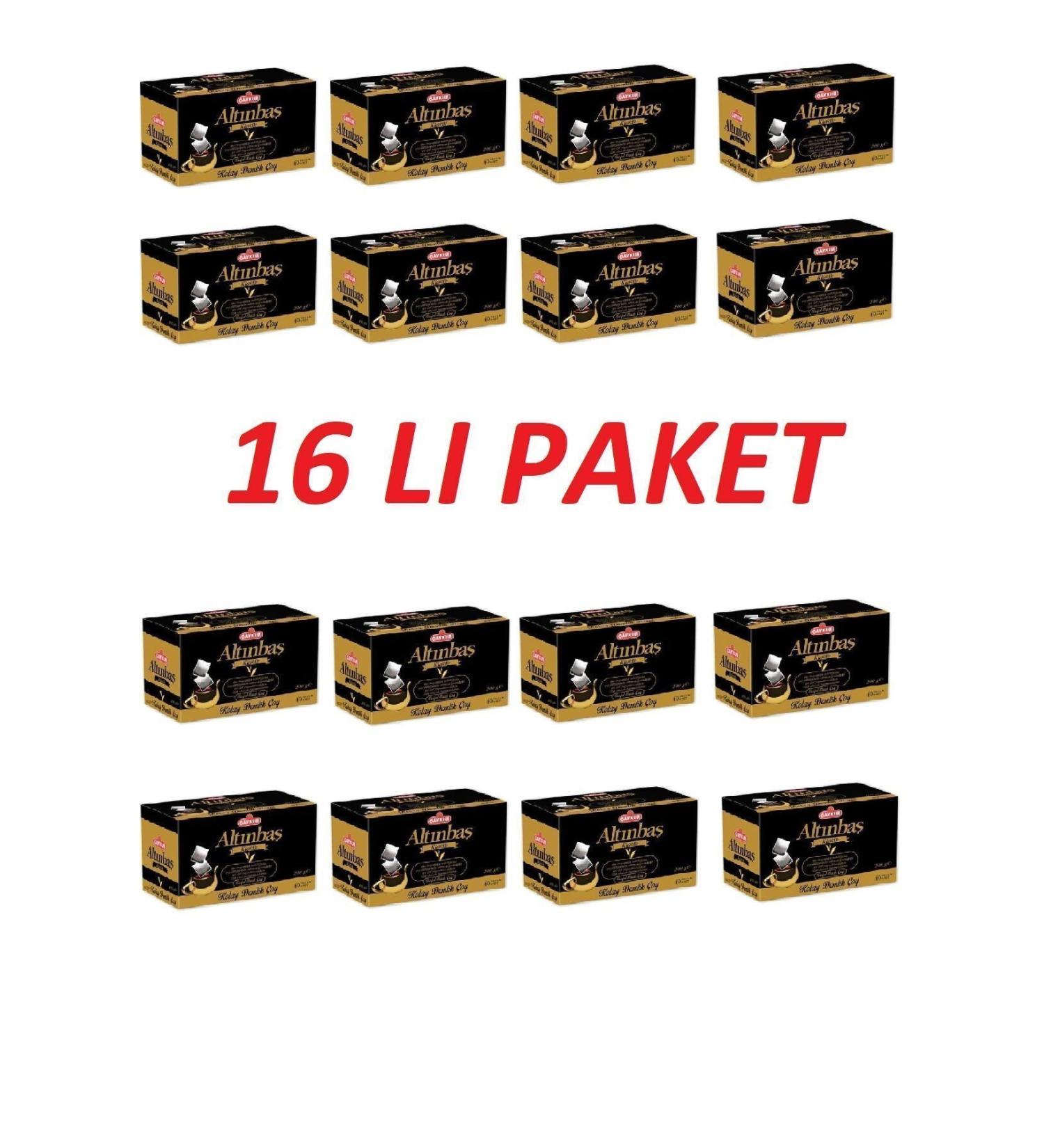 aykur Gold Filtering Teapot Tea Bag (5GRX40)200 gr X 16 Pcs