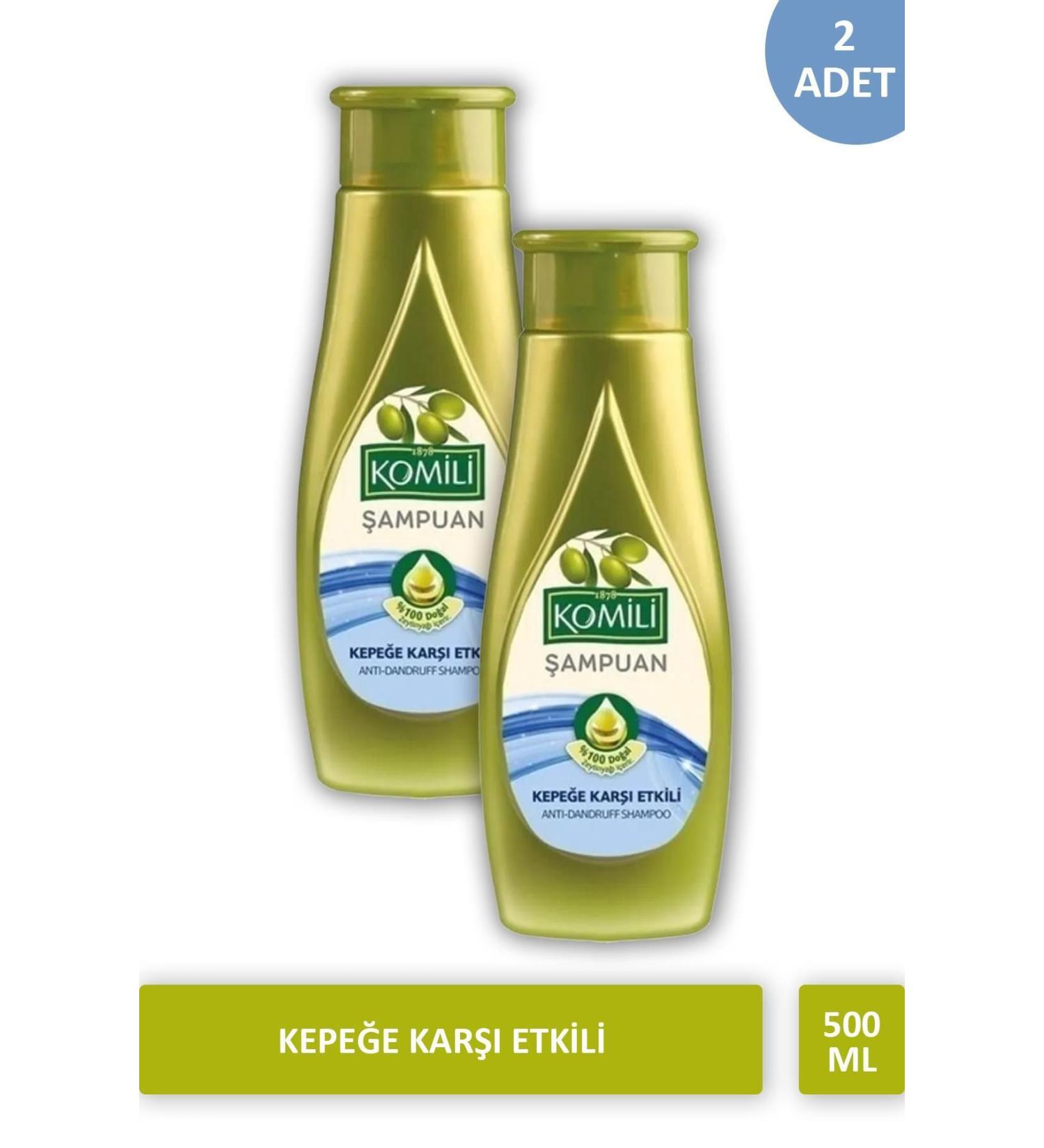 Komili Olive Oil Anti-Dandruff Shampoo 500 ml X 2 PCS