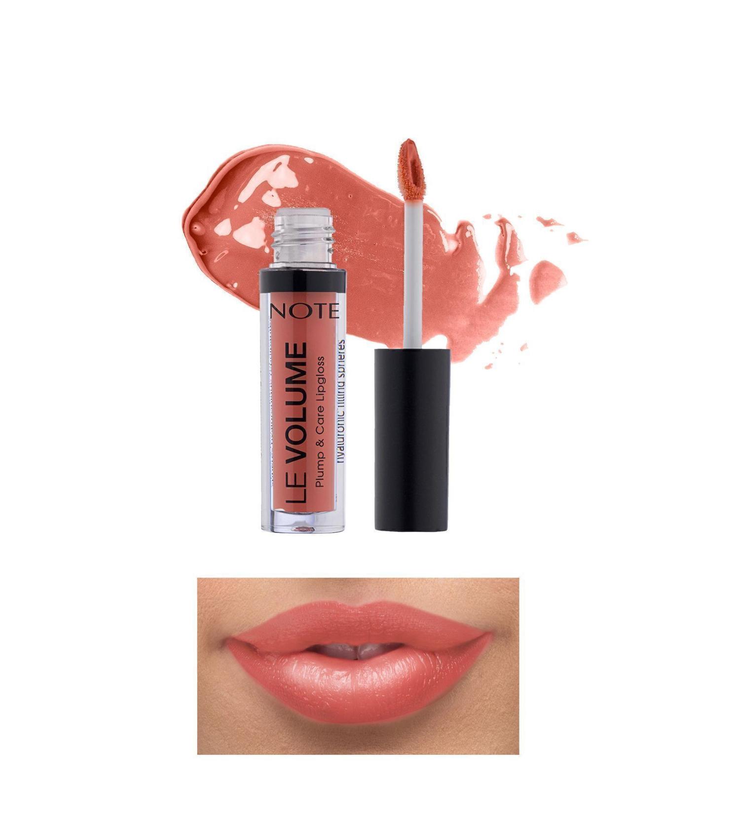 Note Cosmetics Le Volume Plump & Care Lipgloss Moisturizing Lip Gloss - 01 Happy Morning - Pink - Buy Online on GoSupps.com