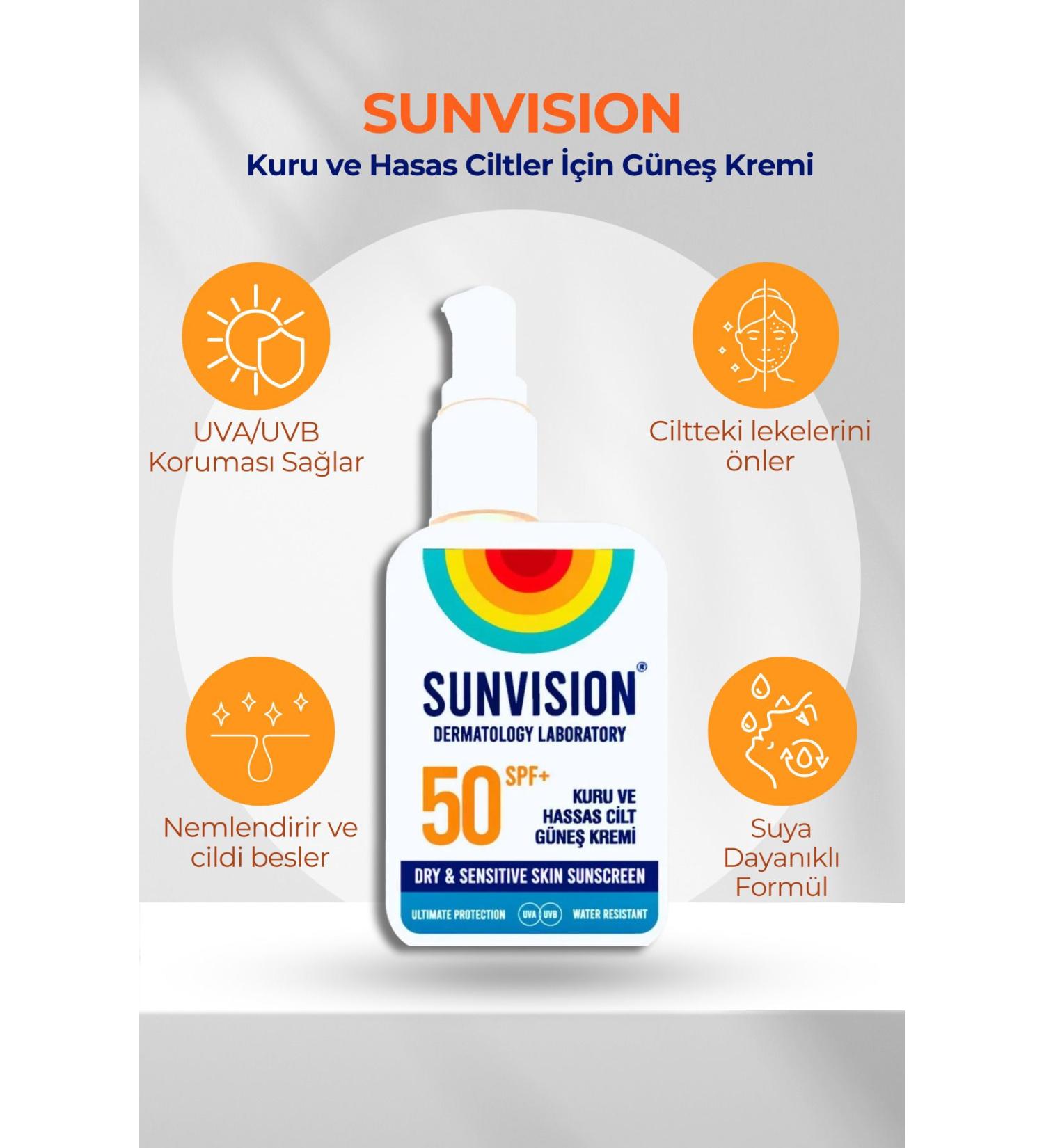 Sunvision DRY AND SENSITIVE SKIN SUN CREAM 50ml