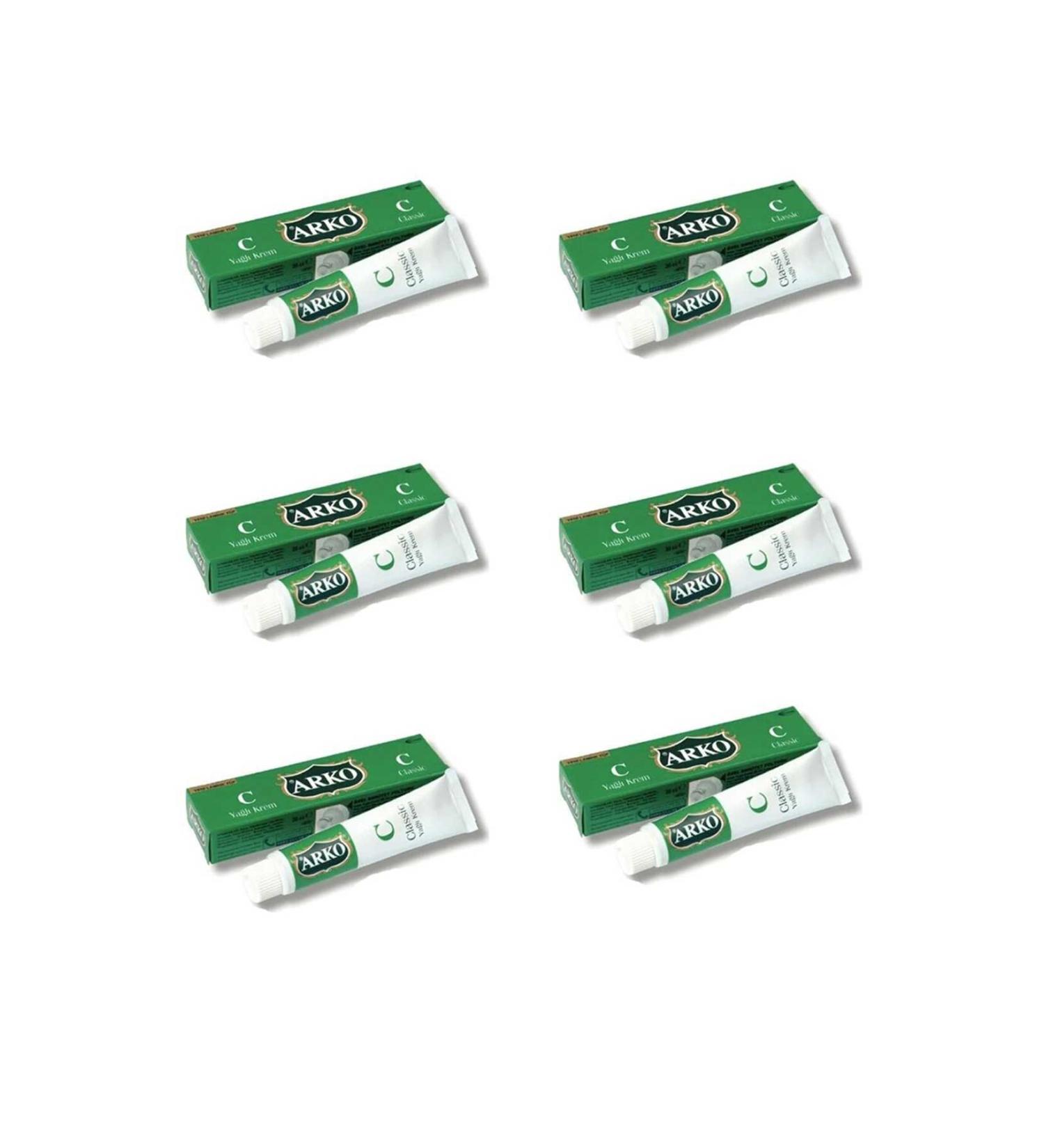 Zerda 6 Pieces Natural Classic Oily Hand and Body Care Cream 20 cc - ZRD8079-9921