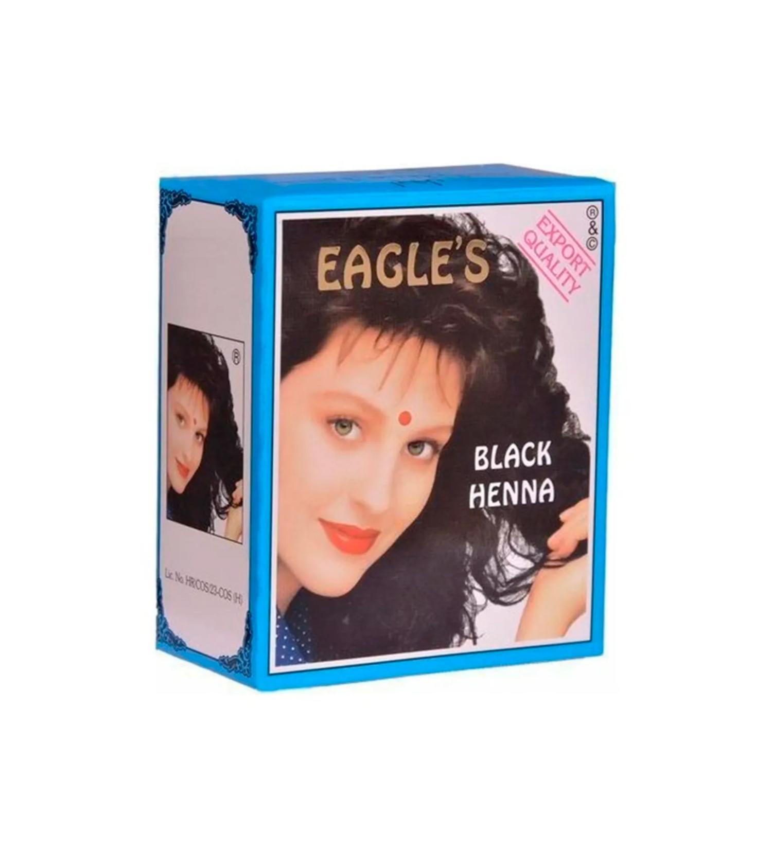 akna Eagle's Original Indian Henna Hair Dye Black - Black Henna - ANK7181-7633