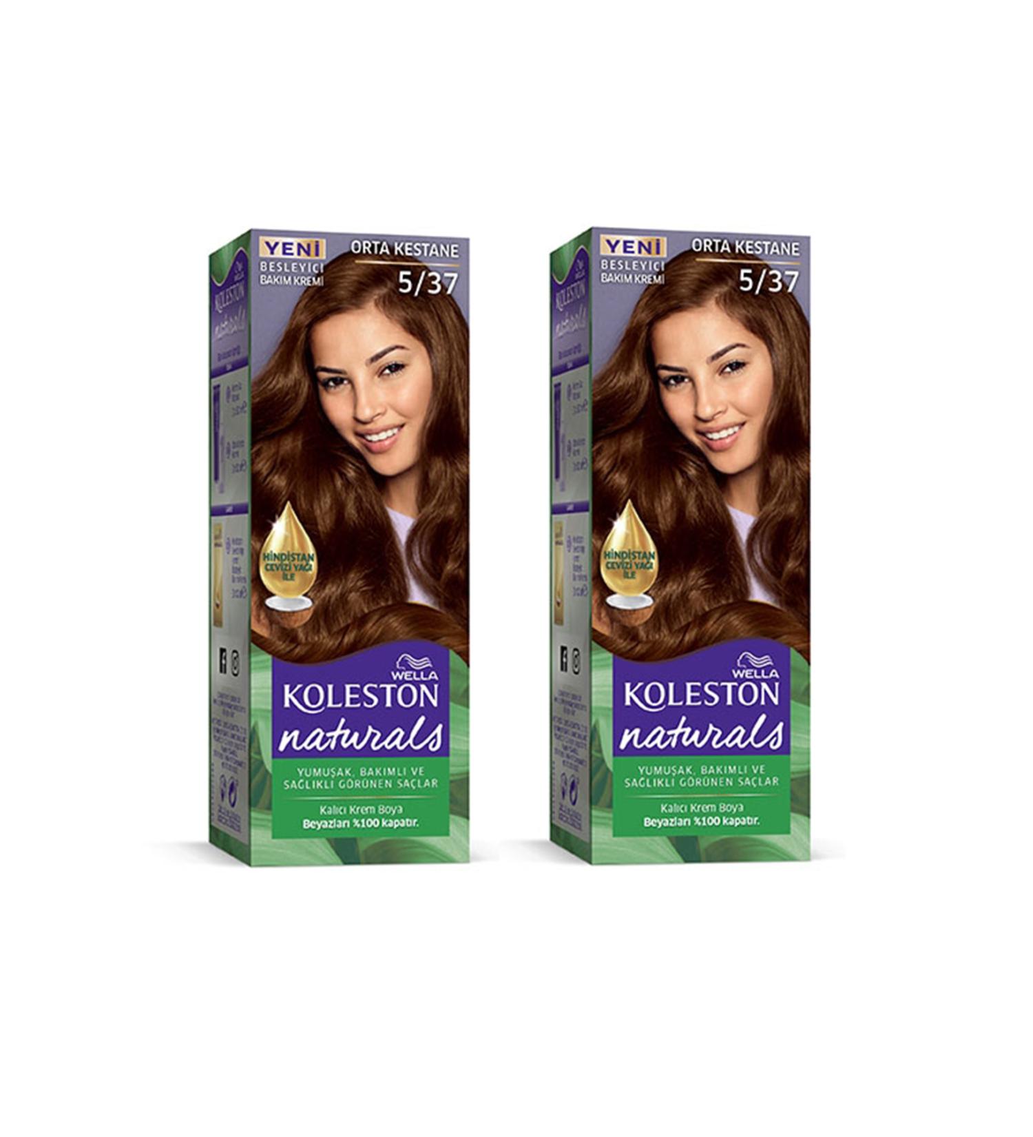 sahbulstore Naturals Hair Dye Medium Chestnut 5/37 2x Pack - SBS7149-9582