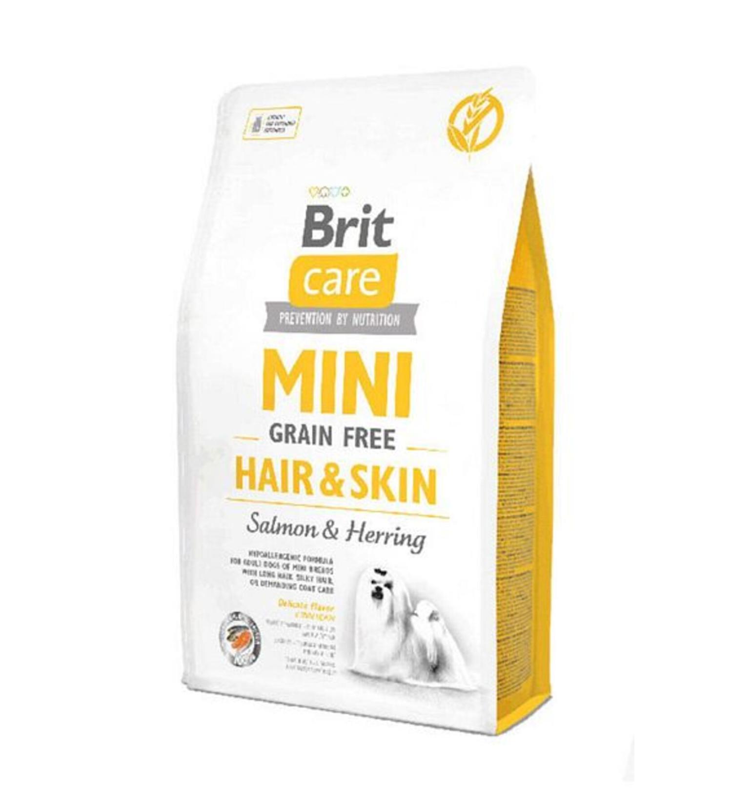 Brit Care Grain Free Mini Hair Skin Salmon Dog Food 7 Kg