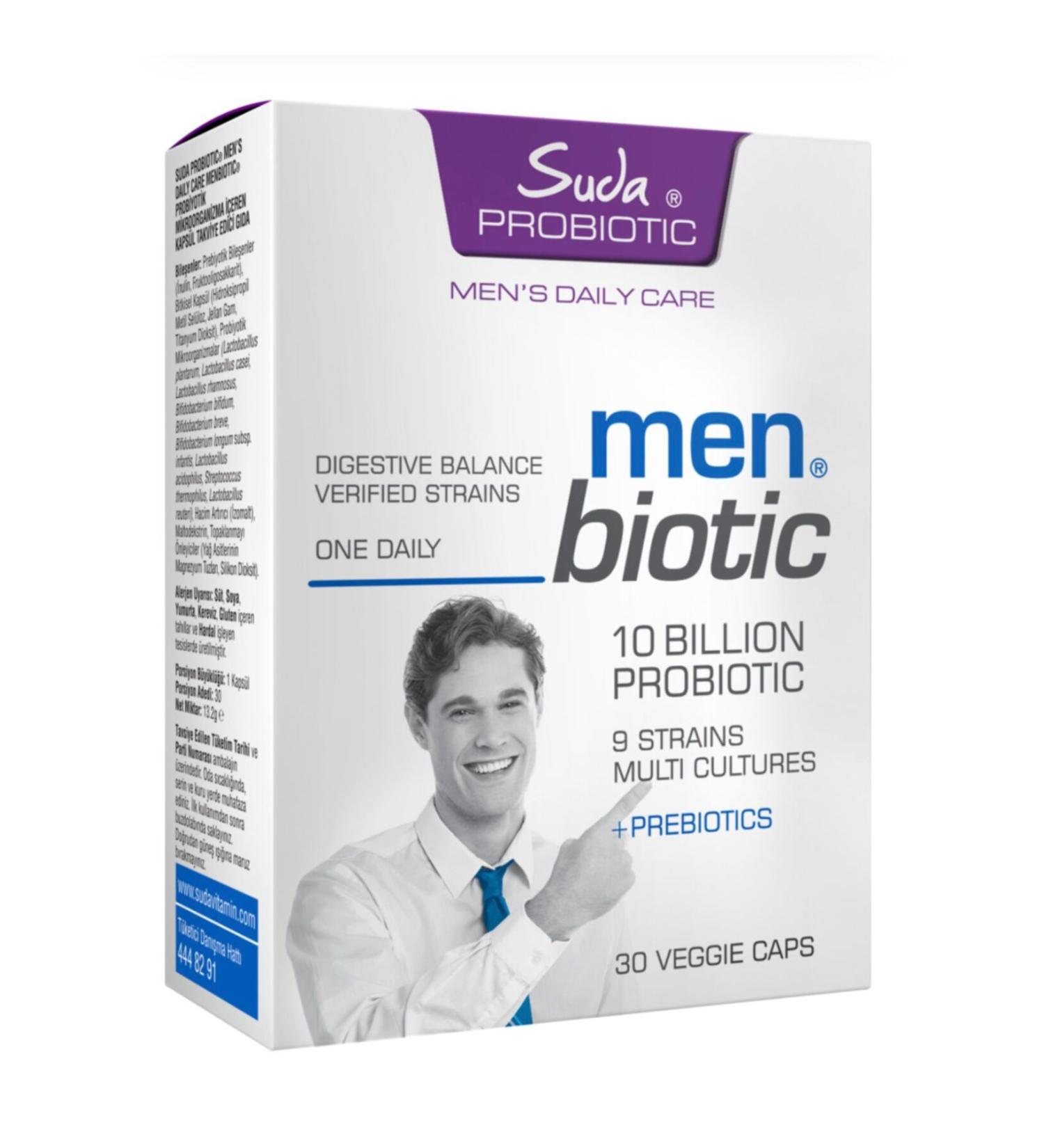 Water Vitamin Water Probiotic Men Biotic 30 Veggie Capsules - Buy Online on GoSupps.com