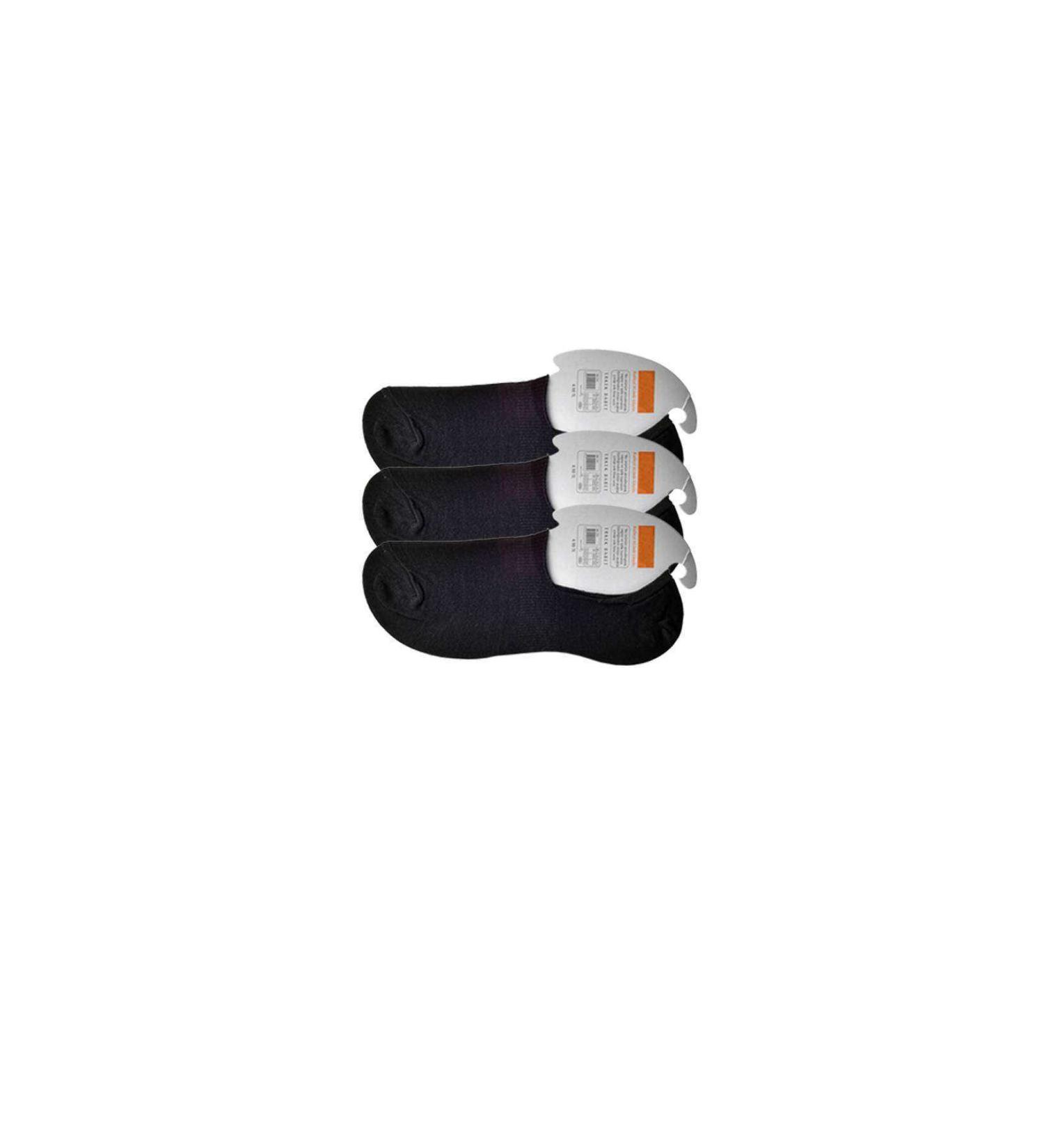 Skygo Black Men's Ballerina Socks 3 pairs