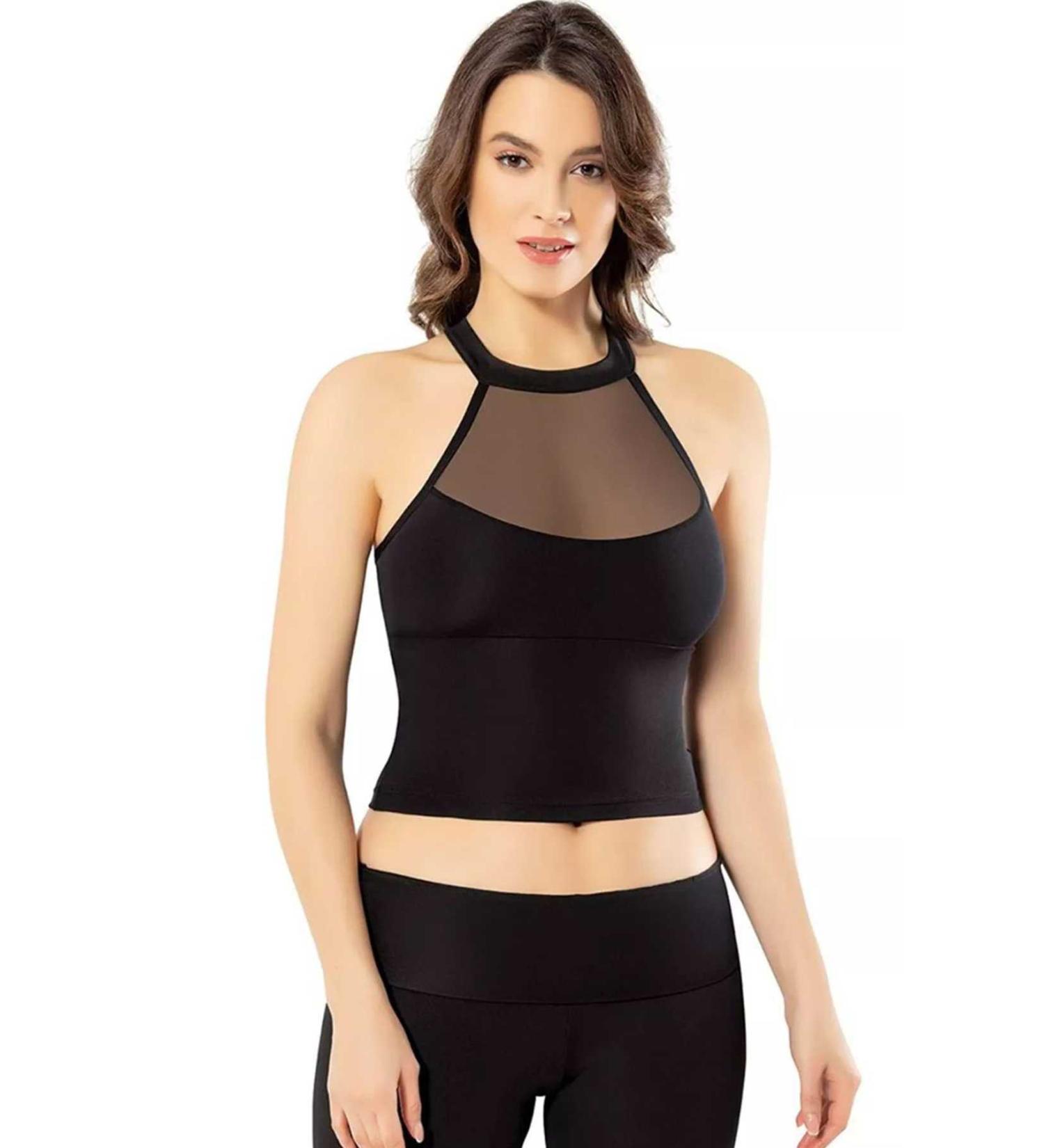 Skygo Padded Diver Model Crop Women's Bustier Black
