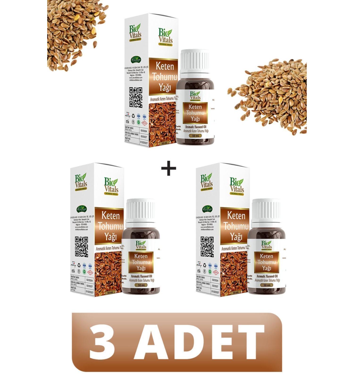 Bio Vitals Linseed Oil 50 ml 3 PIECES