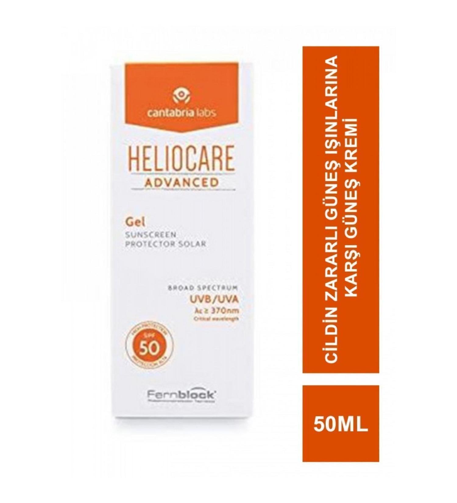 Heliocare Advanced Spf 50 Gel Sun Cream 50 Ml