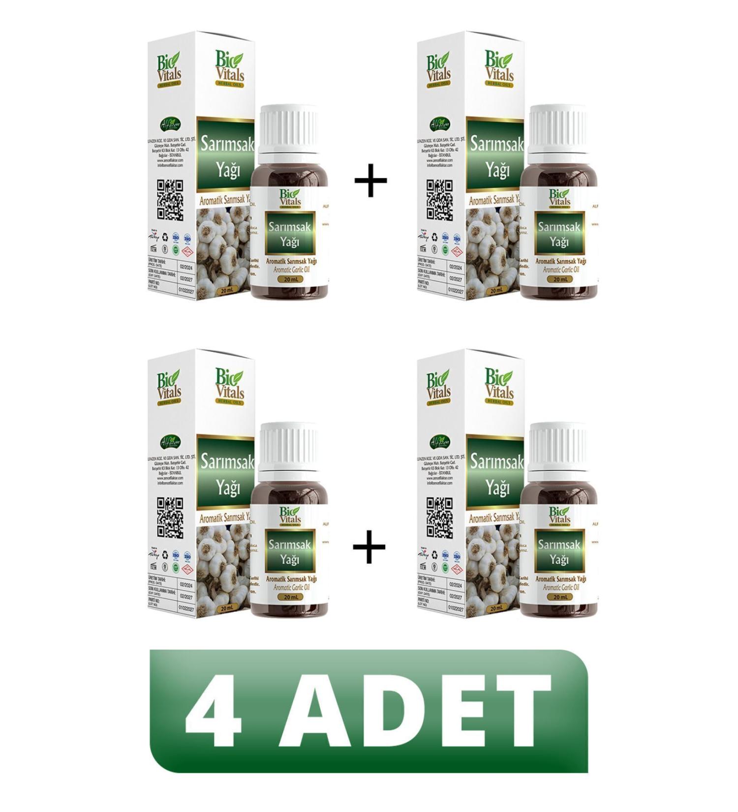 Bio Vitals Garlic Oil 20 ml 4 PIECES