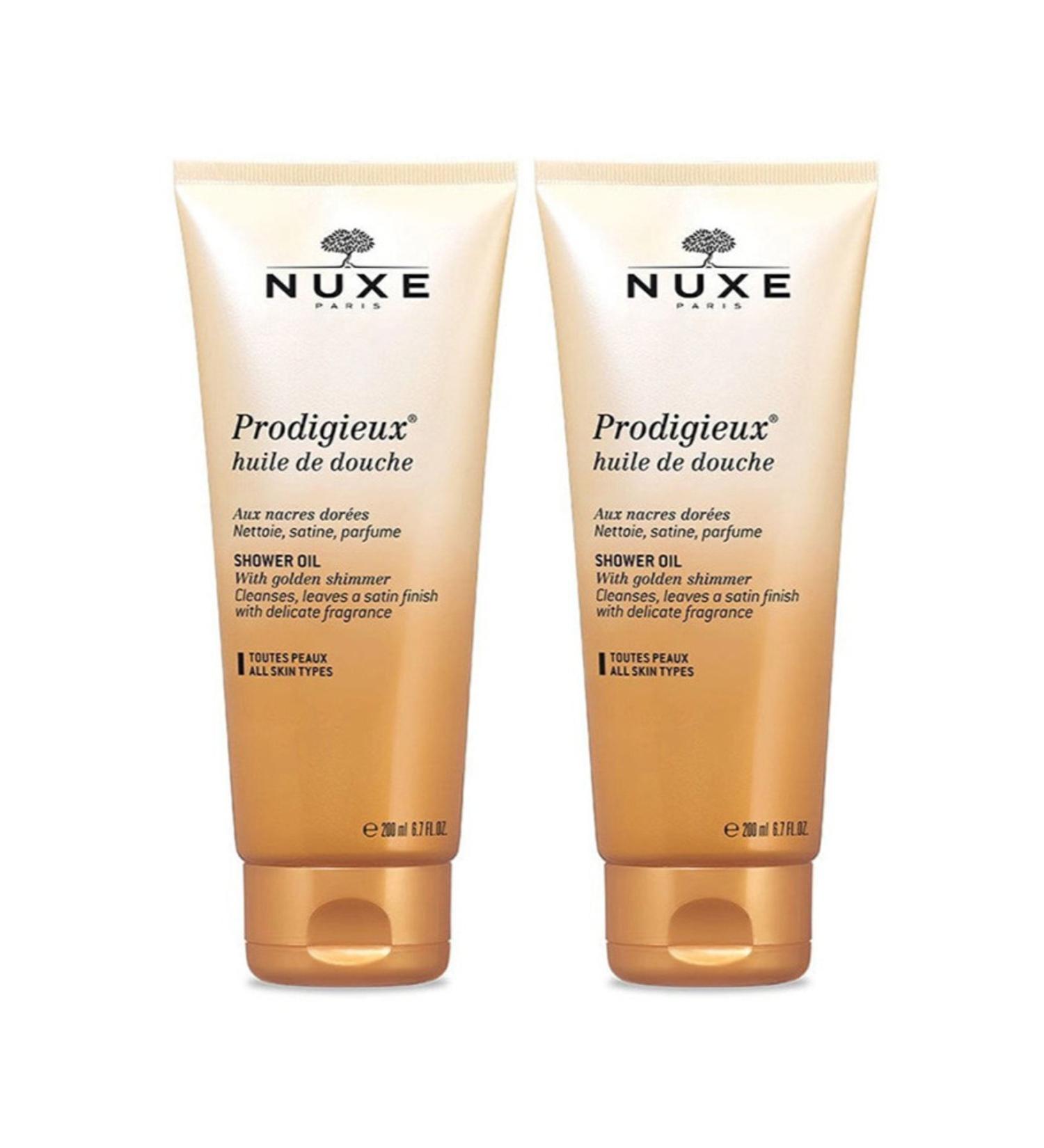 Nuxe Prodigieux Huile De Douche Shower Oil 200ml Pack of 2