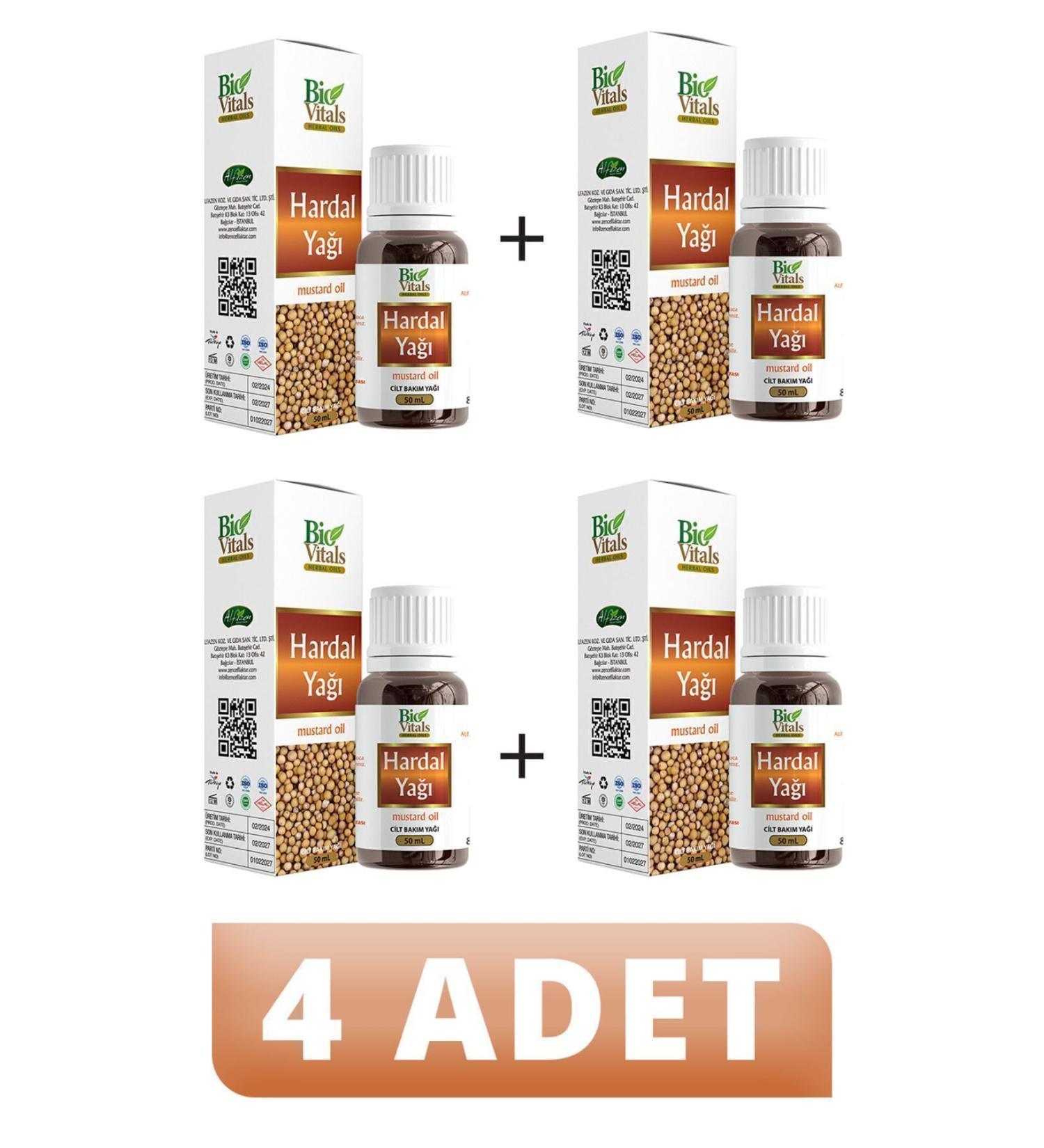 Bio Vitals Mustard Oil 50 ml 4 PIECES