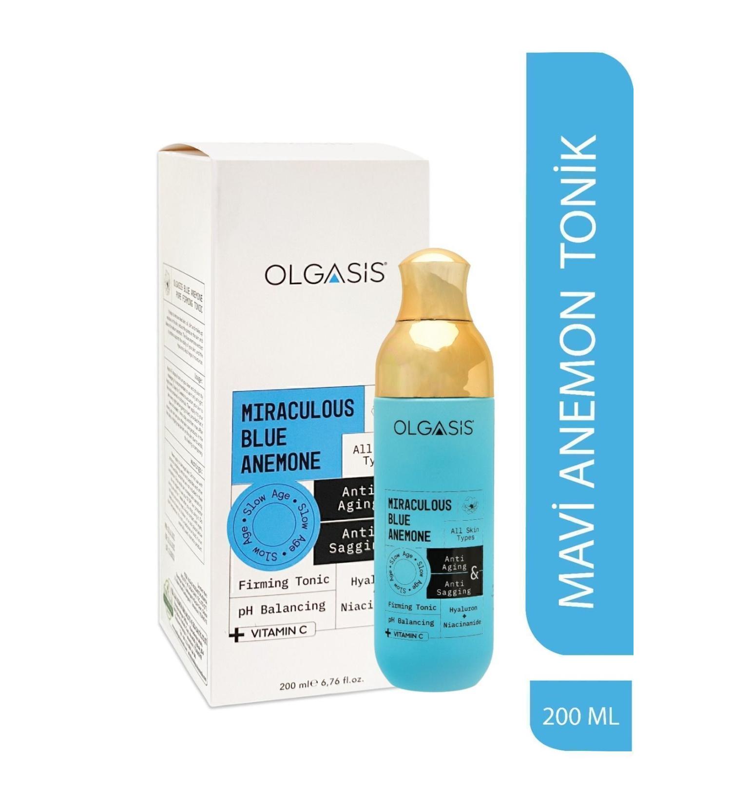Olgasis Miraculous Blue Anemone Firming Tonic 200 ml Blue Anemone Flower Firming Tonic Anti-wrinkle