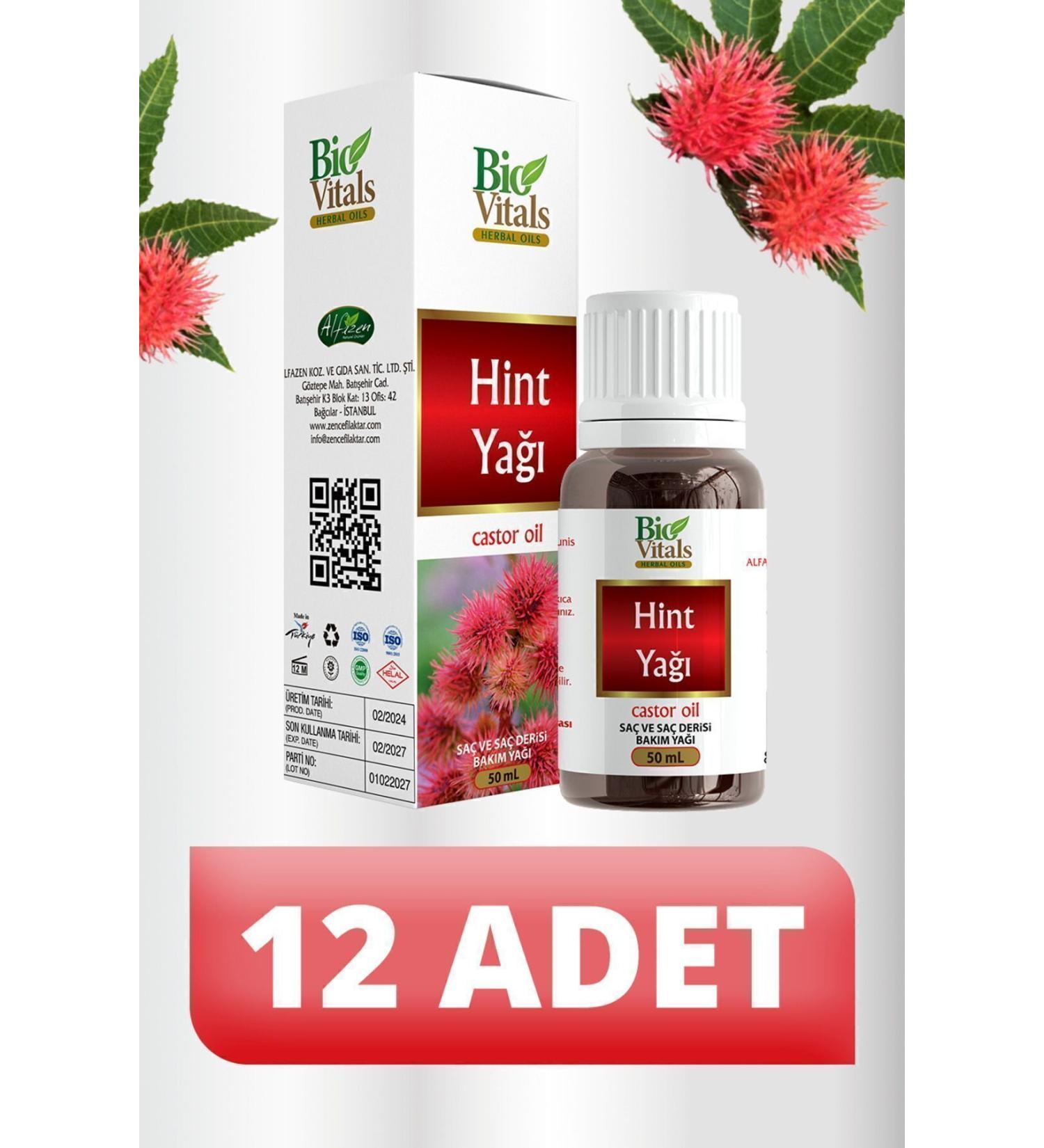 Bio Vitals Castor Oil 12 PCS-Box 50 ml