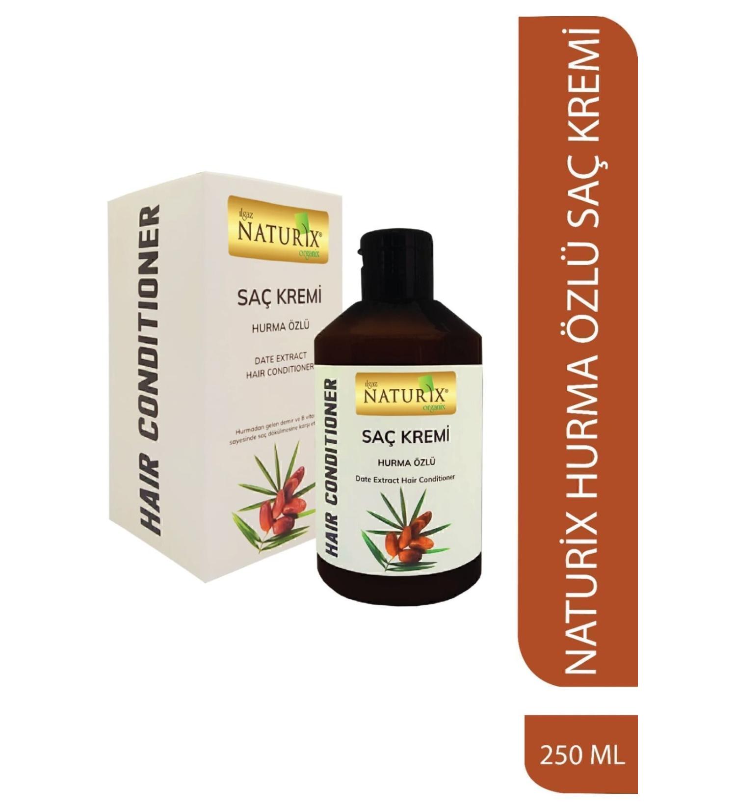 Naturix Anti-Hair Loss Date Extract Hair Care Cream Moisturizing Iron and Vitamin B Hair Cream 250 Ml - Buy Online on GoSupps.com