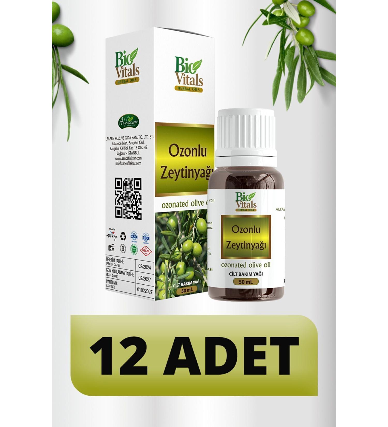 Bio Vitals Ozonated Olive Oil 12 PIECES-Box 50 ml
