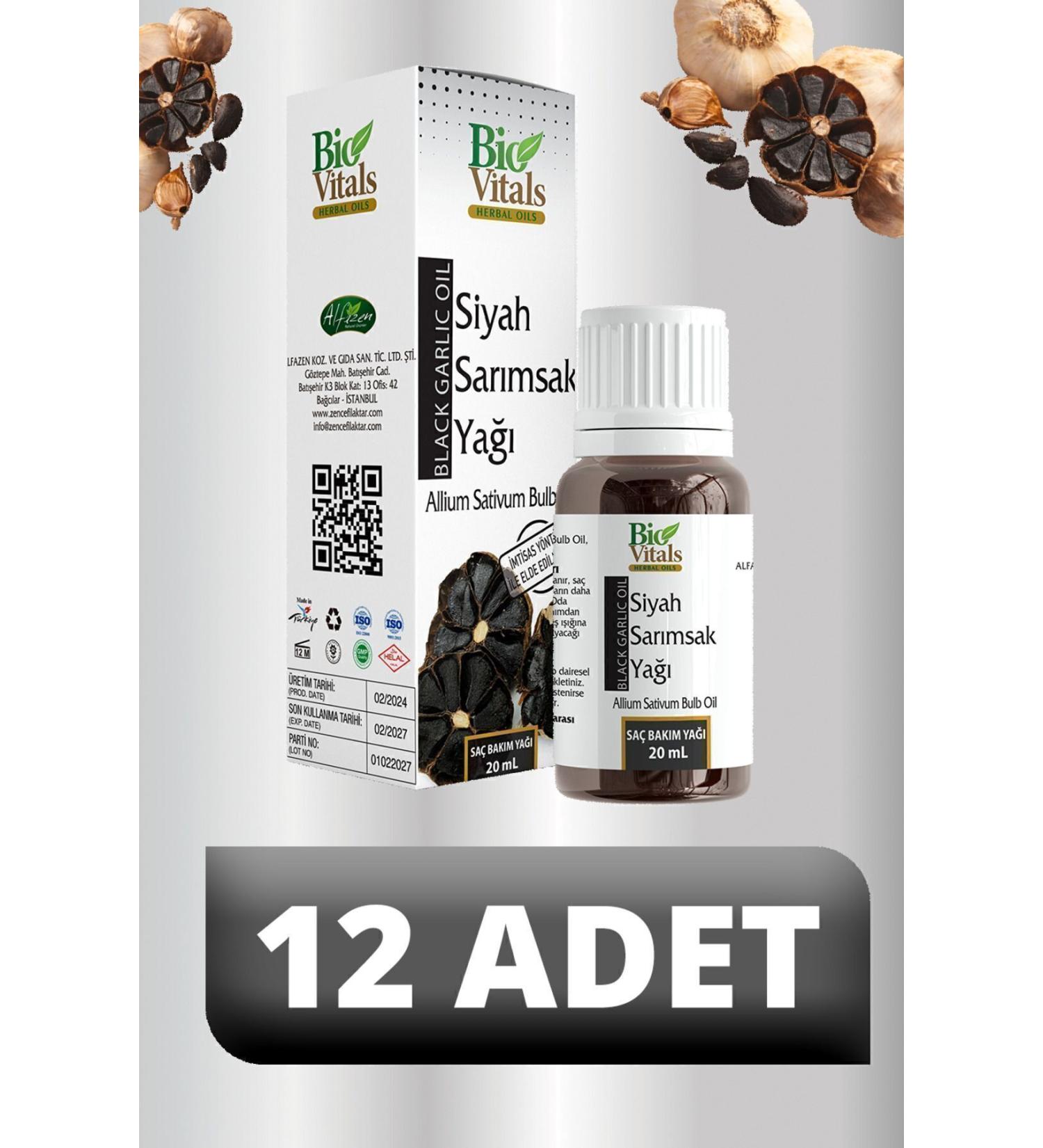 Bio Vitals Black Garlic Oil 12 PCS-Box 20 ml