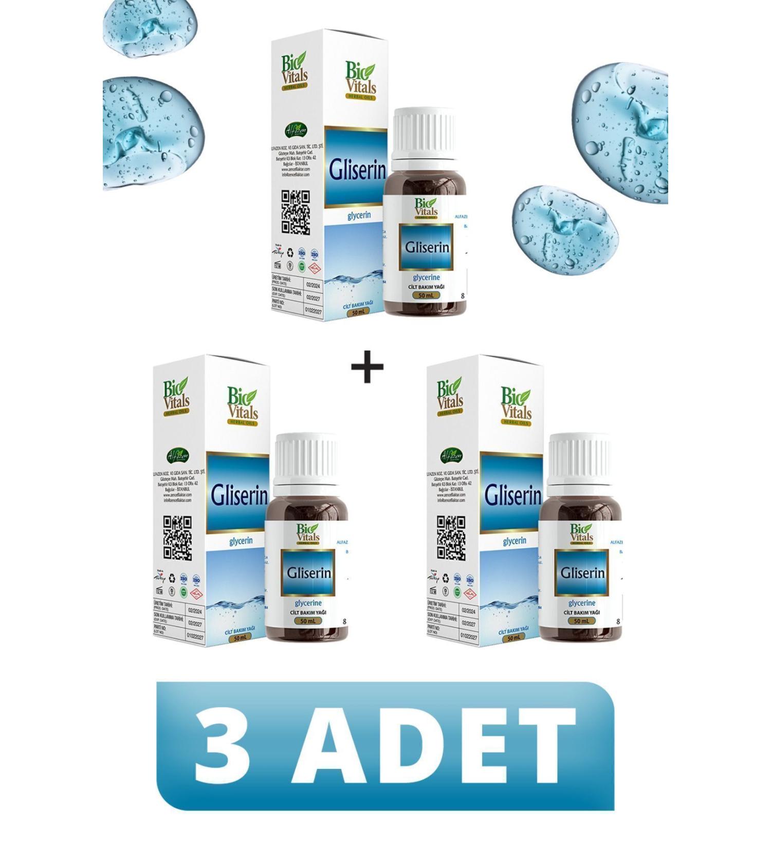 Bio Vitals Glycerin Oil 50 ml 3 PIECES